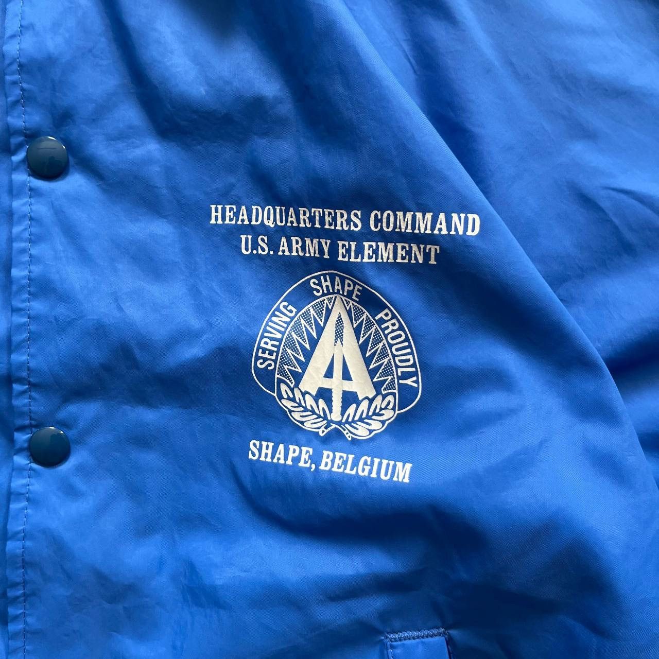 Vintage Rare 1980s Vintage Headquarters Command US Army Coach Jacket Size US M / EU 48-50 / 2 - 7 Thumbnail