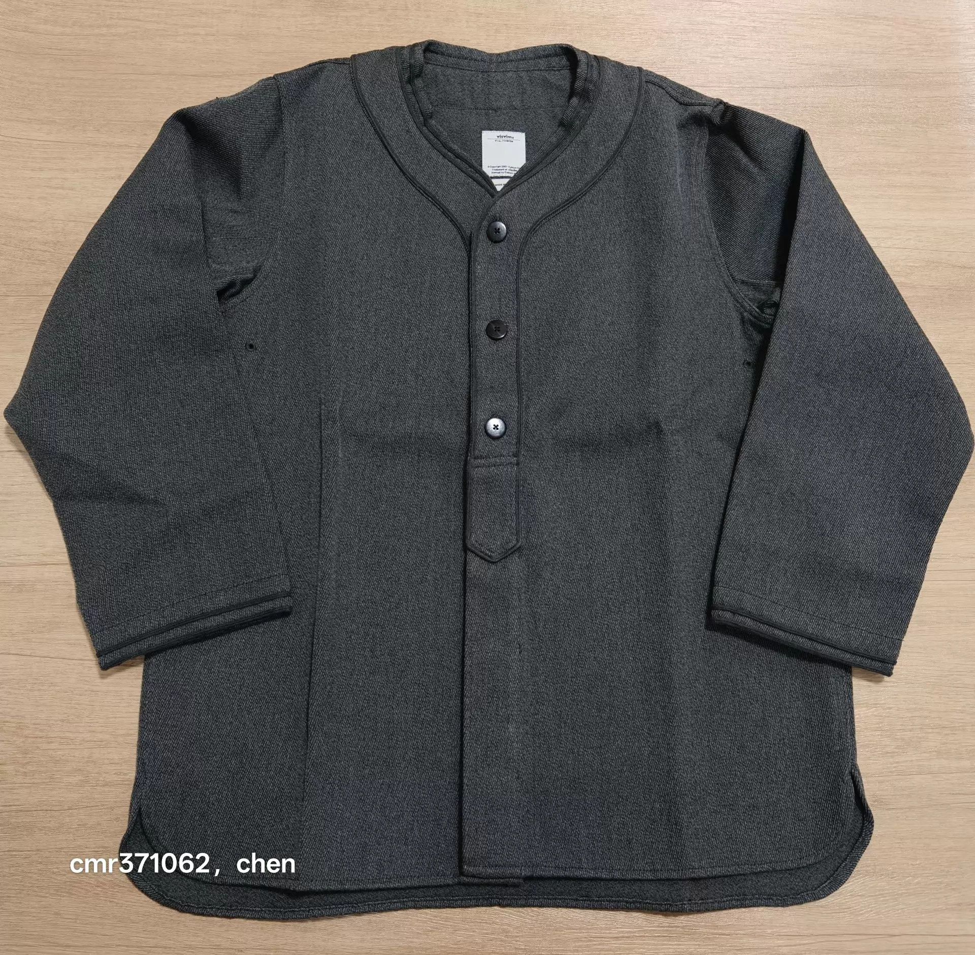 Visvim visvim 17aw dugout shirt l/s slim fit wool-linen mix grey2 3 Size US M / EU 48-50 / 2 - 1 Thumbnail
