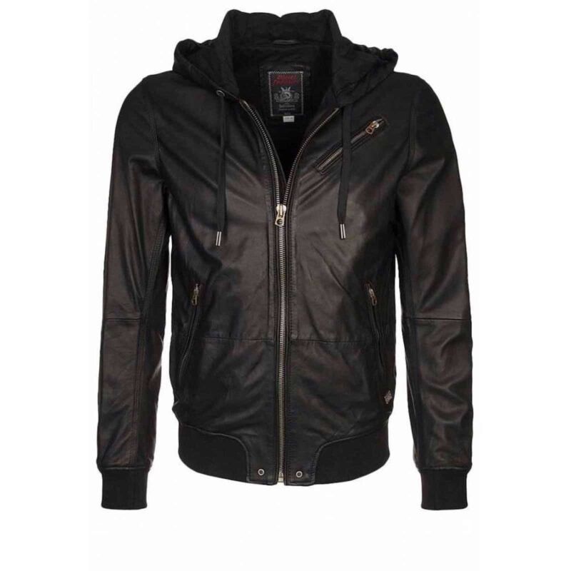 Diesel Black Gold Diesel Lambskin Leather Hoodie Jacket Size US S / EU 44-46 / 1 - 1 Thumbnail