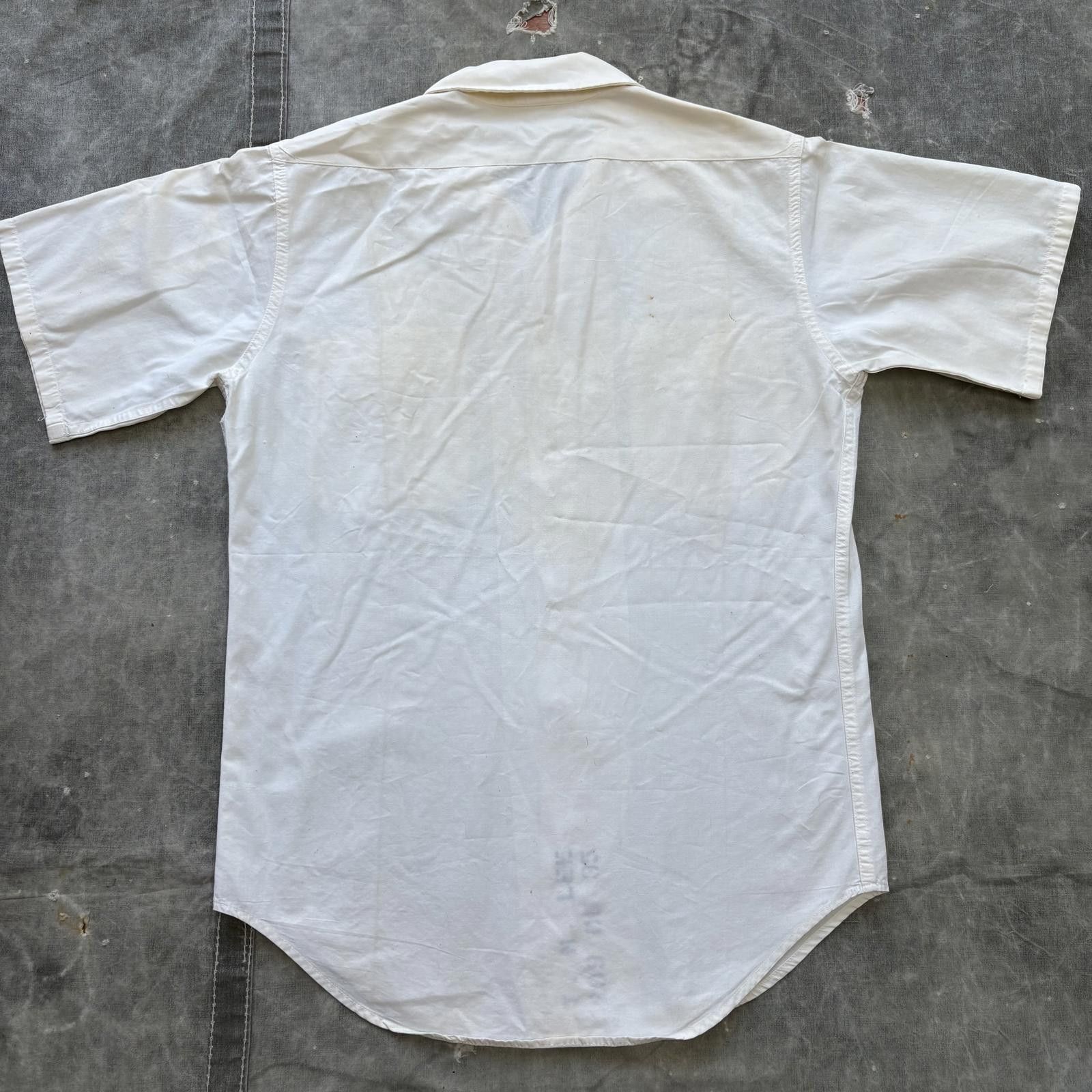 Vintage Vintage 60s USN Navy Uniform Short Sleeve Button Up Shirt Size US M / EU 48-50 / 2 - 6 Thumbnail
