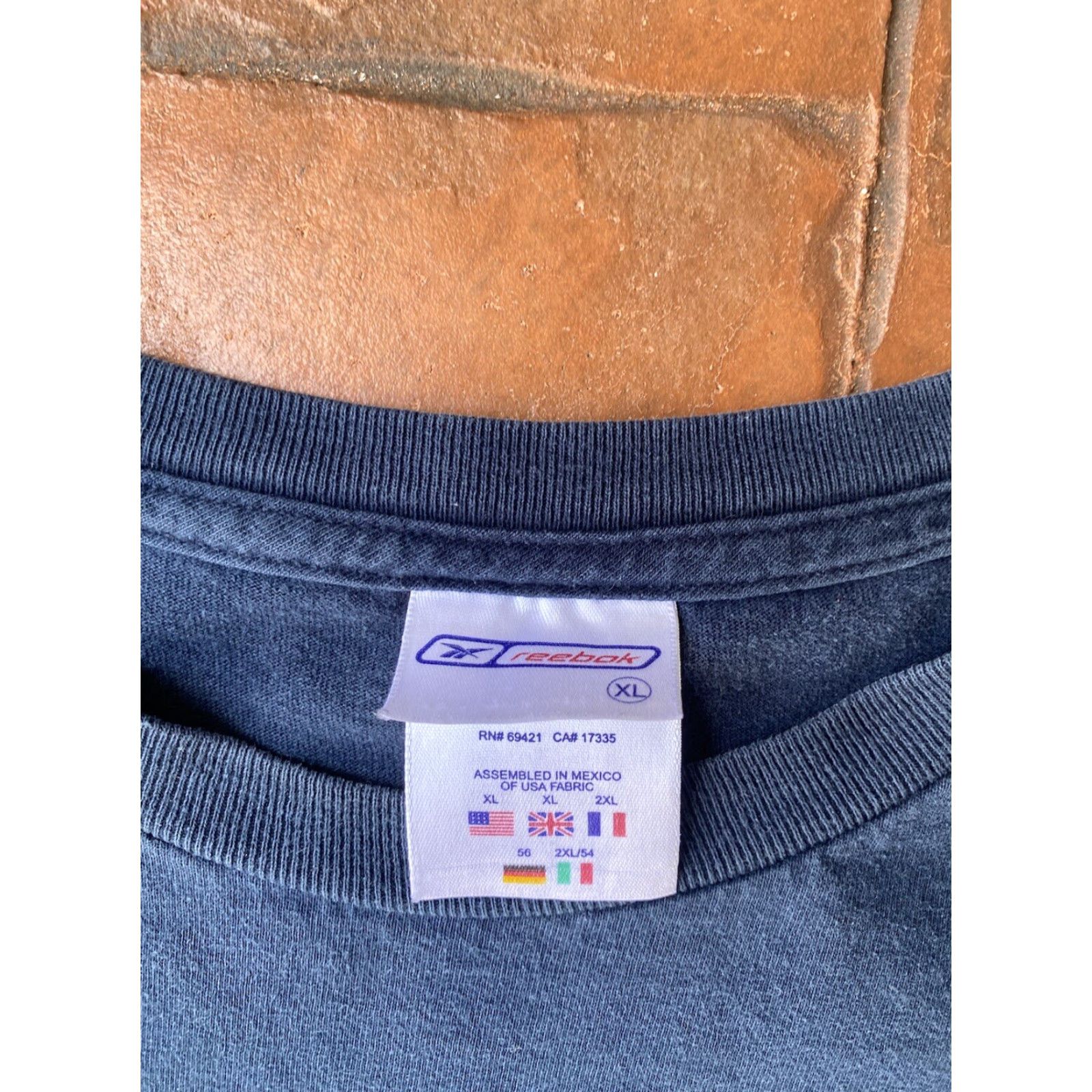 Reebok VINTAGE 90s Reebok Sport Box Logo T Shirt XL Blue Cotton Crew Neck Short Sleeve Mens T-Shirt graphic tee Sports All Seasons Size US XL / EU 56 / 4 - 2 Thumbnail
