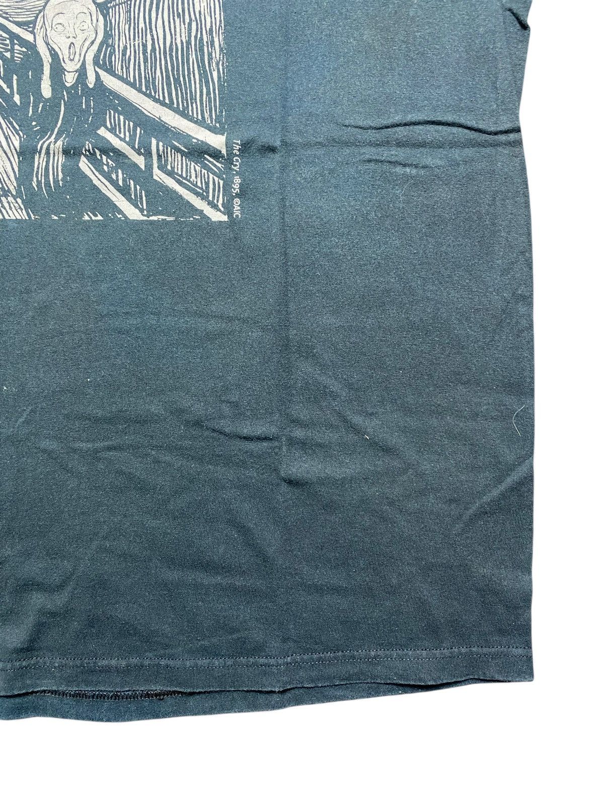 Vintage VINTAGE 90’s EDVARD MUNCH THE SCREAM ART ANVIL TSHIRT Size US L / EU 52-54 / 3 - 6 Thumbnail