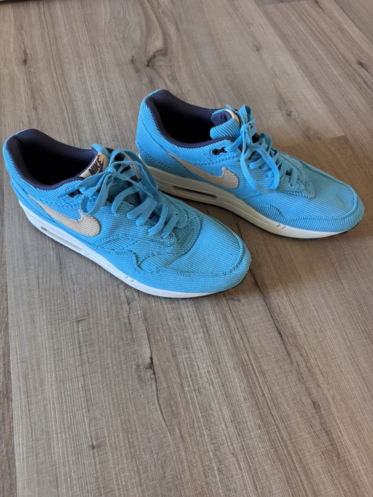 Nike Nike Air Max 1 Premium "Corduroy Baltic Blue" Size US 12 / EU 45 - 12 Thumbnail