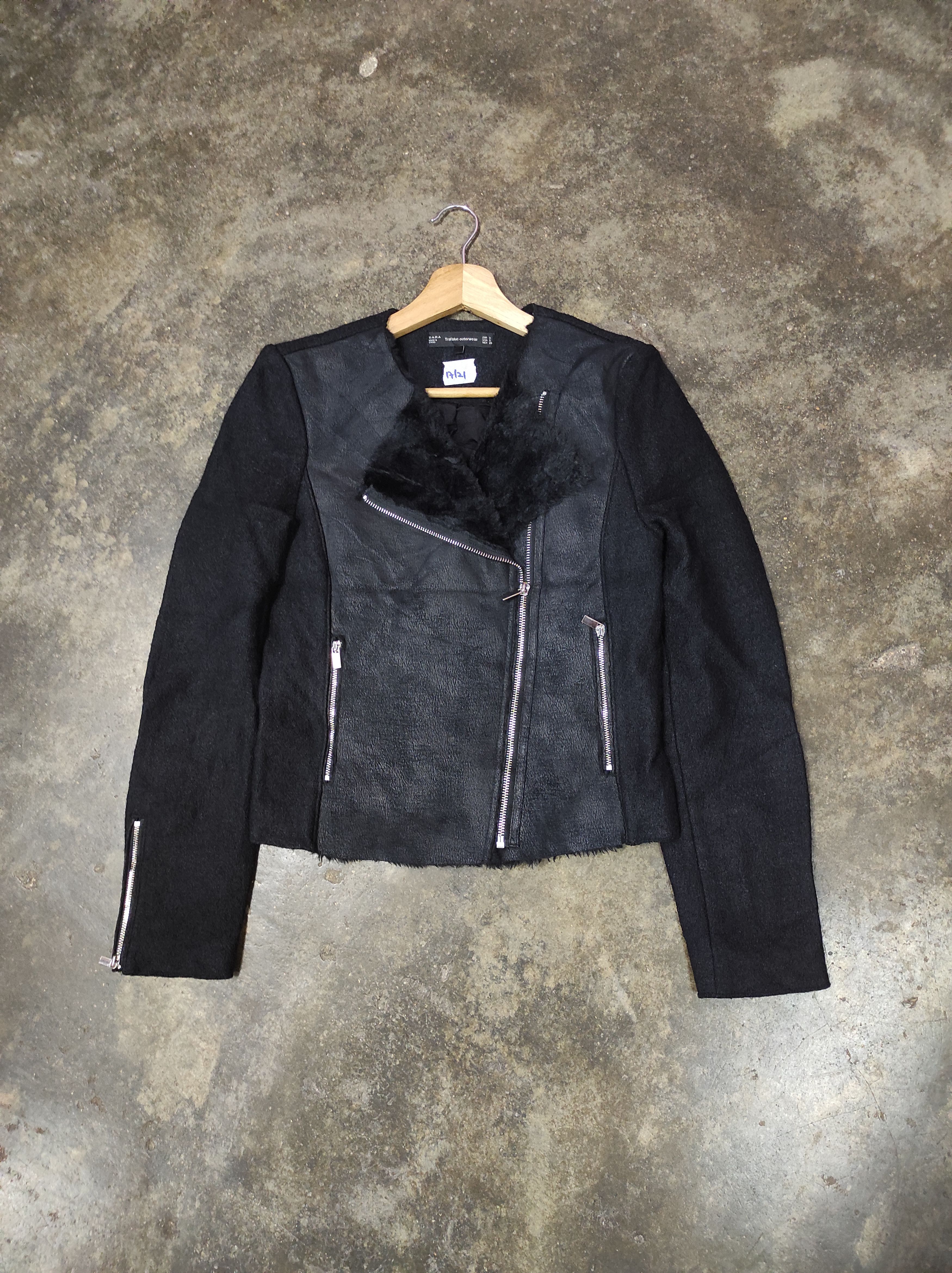 ZARA TRAFALUC OUTERWEAR CROPPED DOUBLE COLLAR JACKET