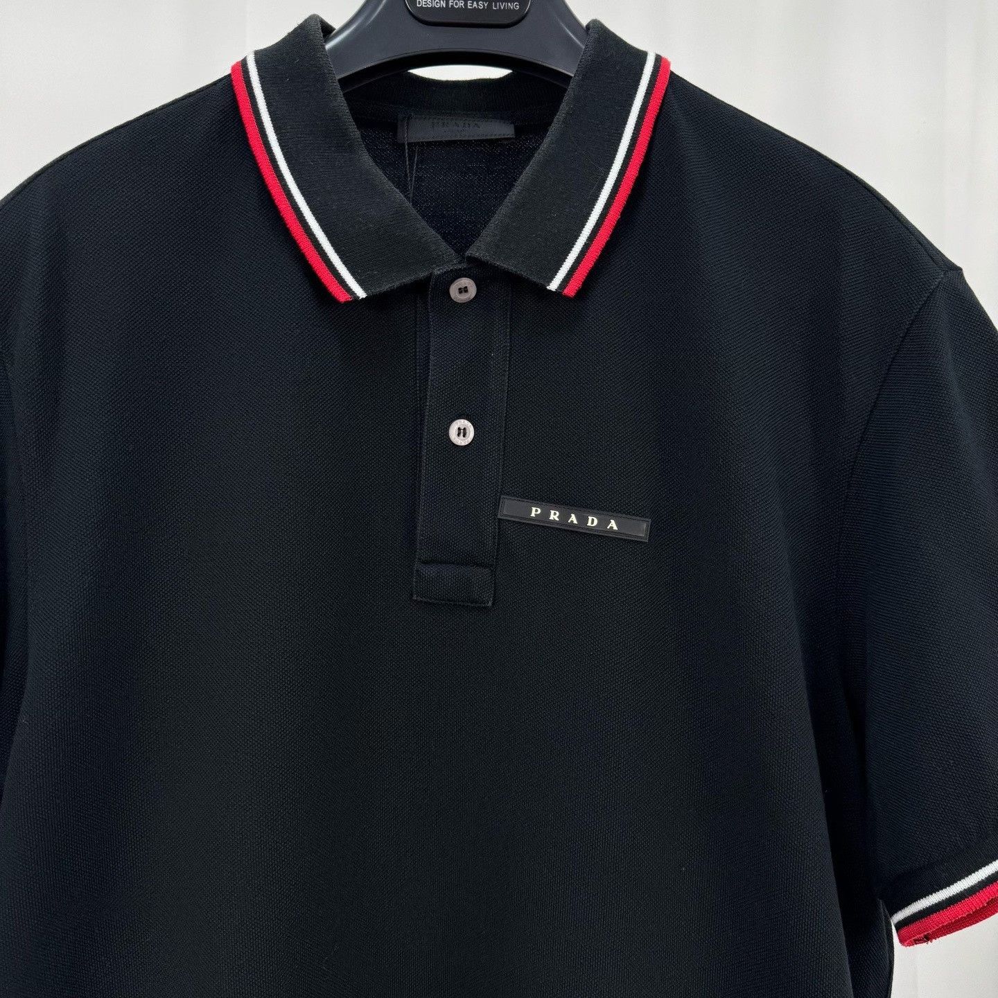Prada Prada Rubber Logo Polo Short Sleeve Size US XL / EU 56 / 4 - 3 Thumbnail