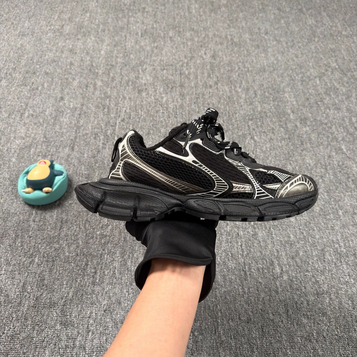 Balenciaga Balenciaga 3XL Black Silver Casual Shoes Size 39 MINT Size US 9 / IT 39 - 7 Thumbnail