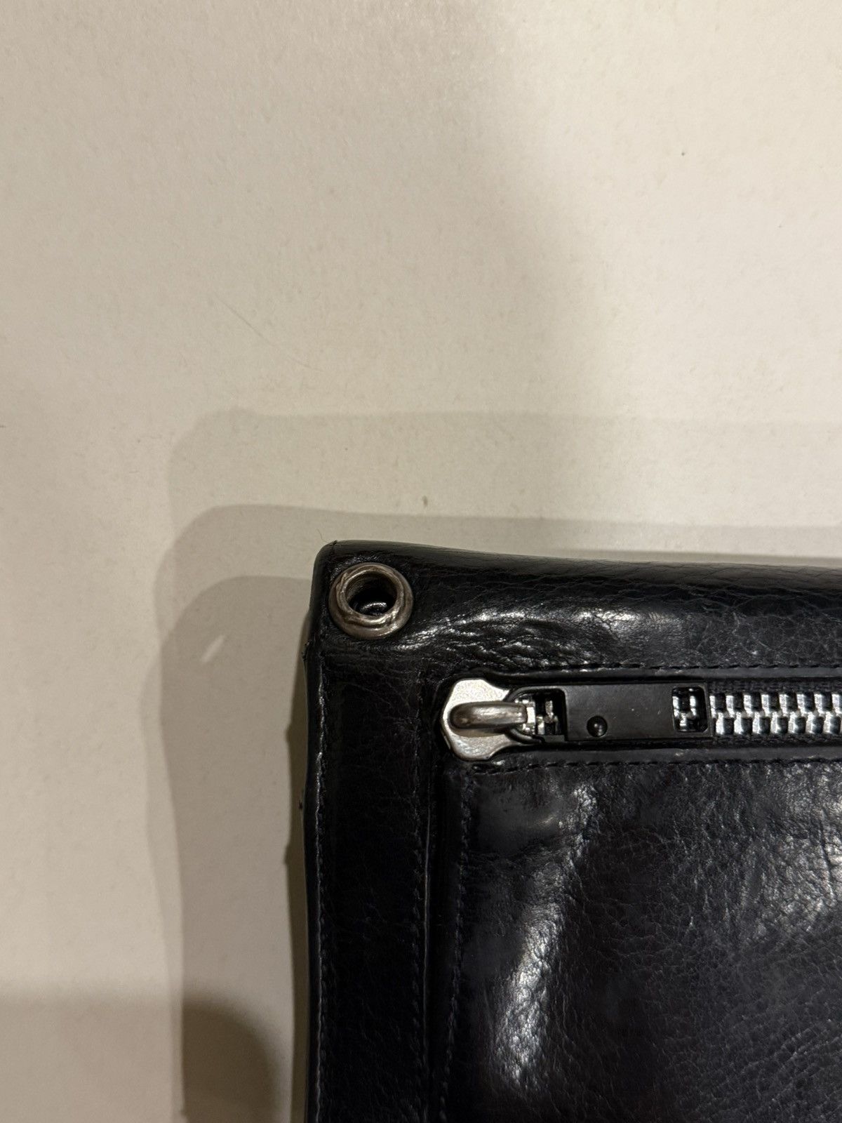 Chrome Hearts Chrome Hearts Wave Wallet Silver Cross Balls Black Leather Size ONE SIZE - 9 Thumbnail