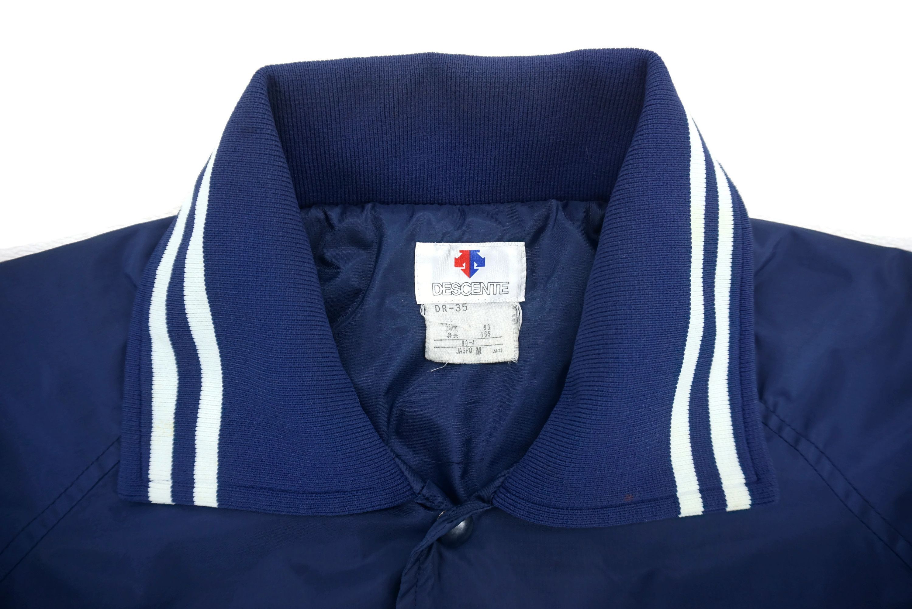 Japanese Brand Vintage Descente Bomber Jacket Snap Front Baseball Size US S / EU 44-46 / 1 - 6 Thumbnail