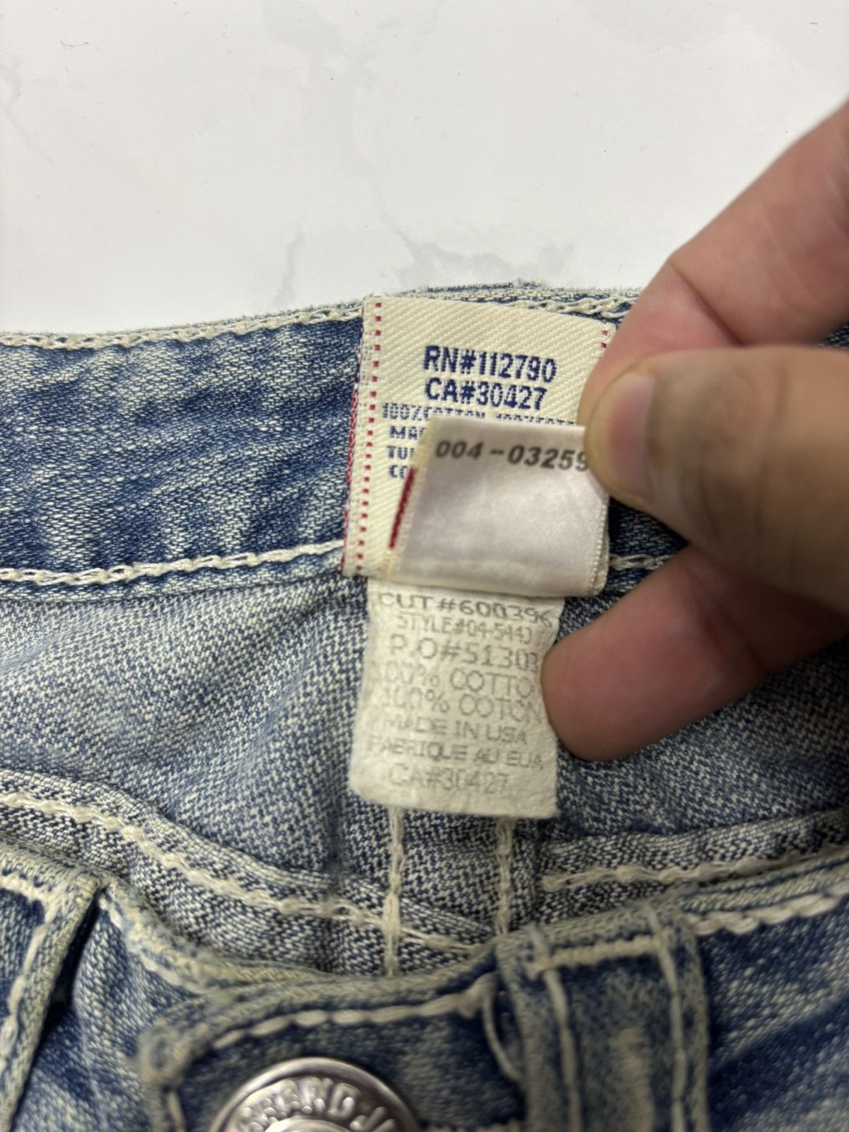 True Religion Flare Jeans True Religion Joey Big T Bootcut Distressed Jean Size 26" / US 2 / IT 38 - 12 Thumbnail