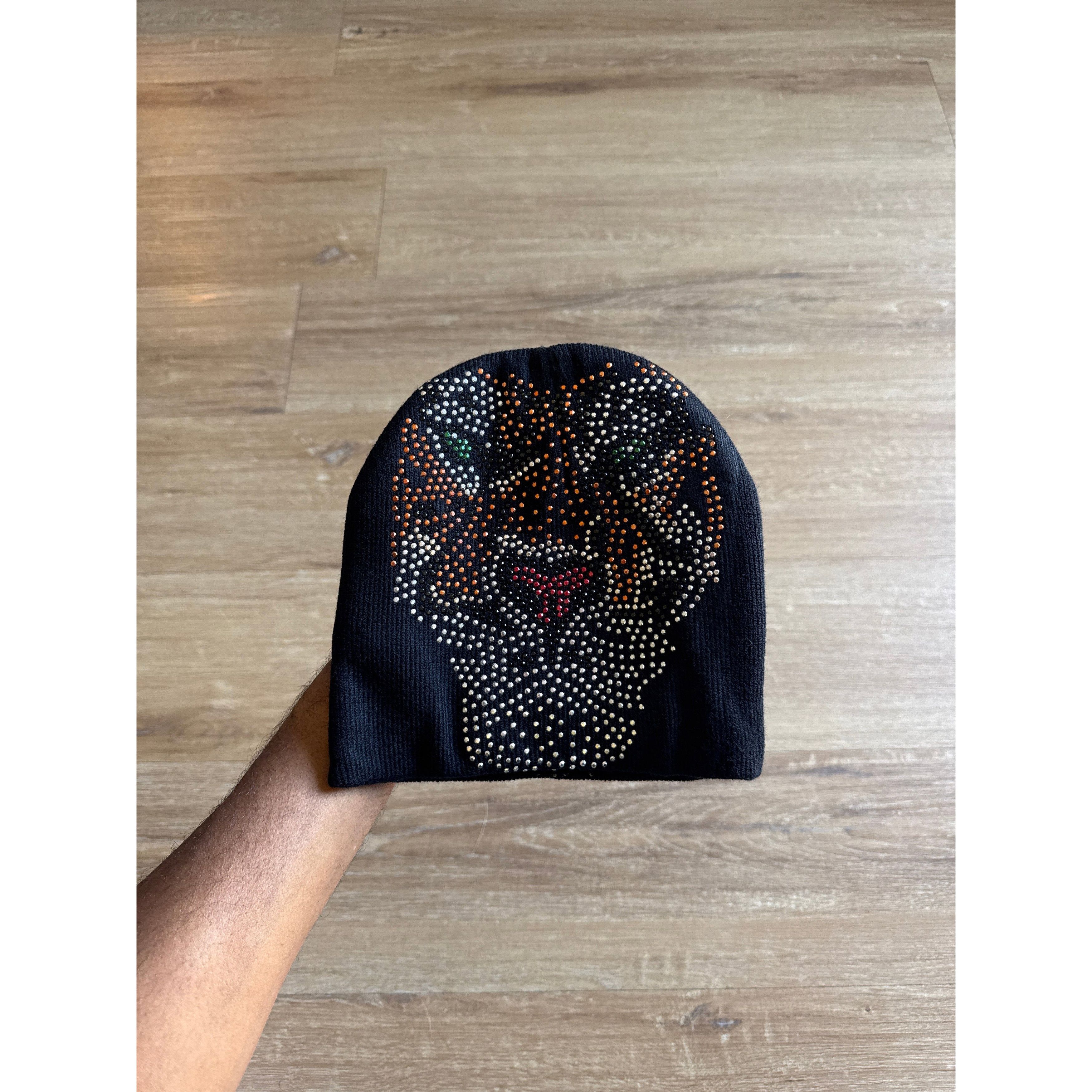 Other Vintage Y2K Tiger Bedazzled Skully Beanie Hat Size ONE SIZE - 1 Thumbnail