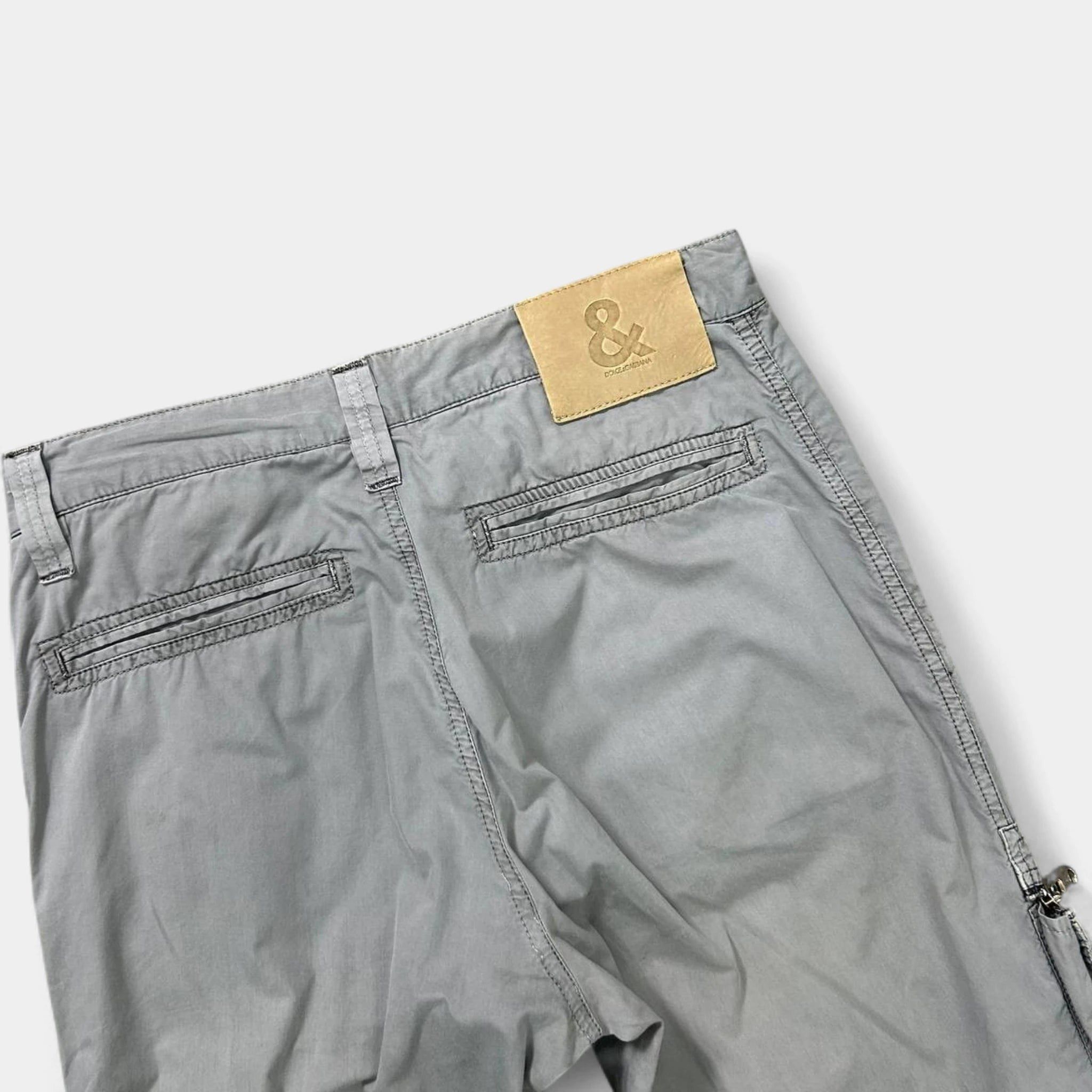 Dolce & Gabbana Dolce & Gabbana 2000's Grey Multipocket Cargo Pants Size US 29 - 7 Thumbnail