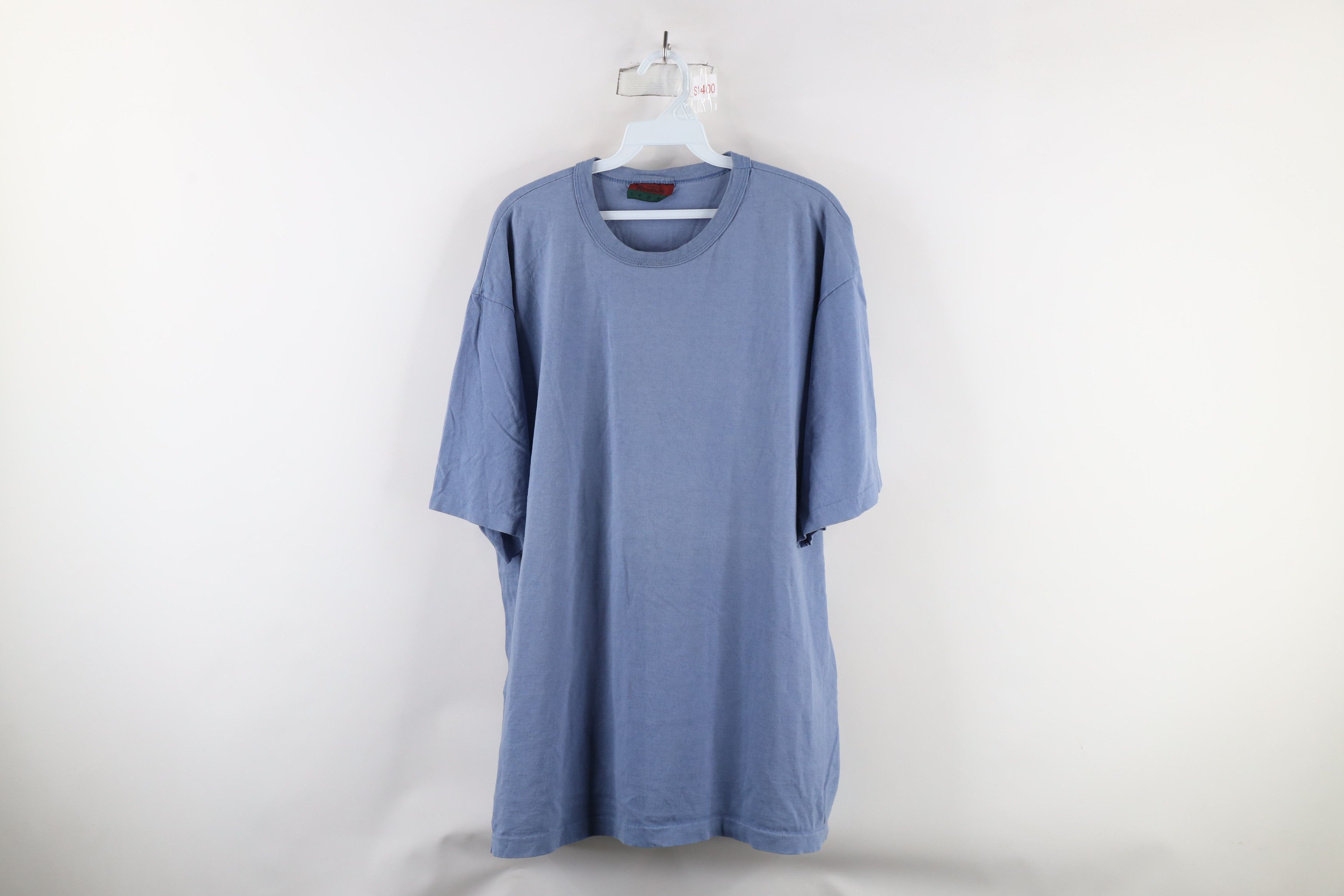 Vintage Vintage 90s Streetwear Short Sleeve T-Shirt Blue Cotton USA Size US XL / EU 56 / 4 - 1 Thumbnail