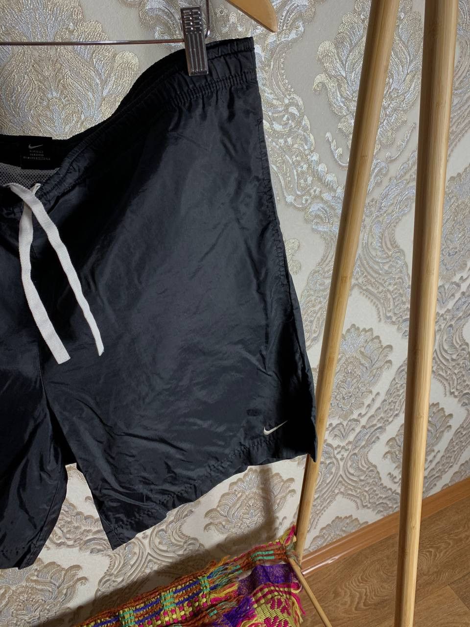 Nike × Vintage VERY RARE NIKE NYLON SHORTS BIG LOGO SWOOSH DRILL 90s Y2K Size US 36 / EU 52 - 5 Thumbnail