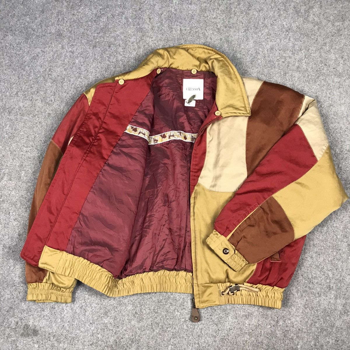 Japanese Brand CRESSON JAPAN PATCHWORK BOMBER JACKET Size US L / EU 52-54 / 3 - 18 Thumbnail