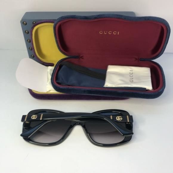 Gucci 💯 - New Authentic Gucci Grey Gradient Square Ladies Sunglas Size ONE SIZE - 2 Thumbnail