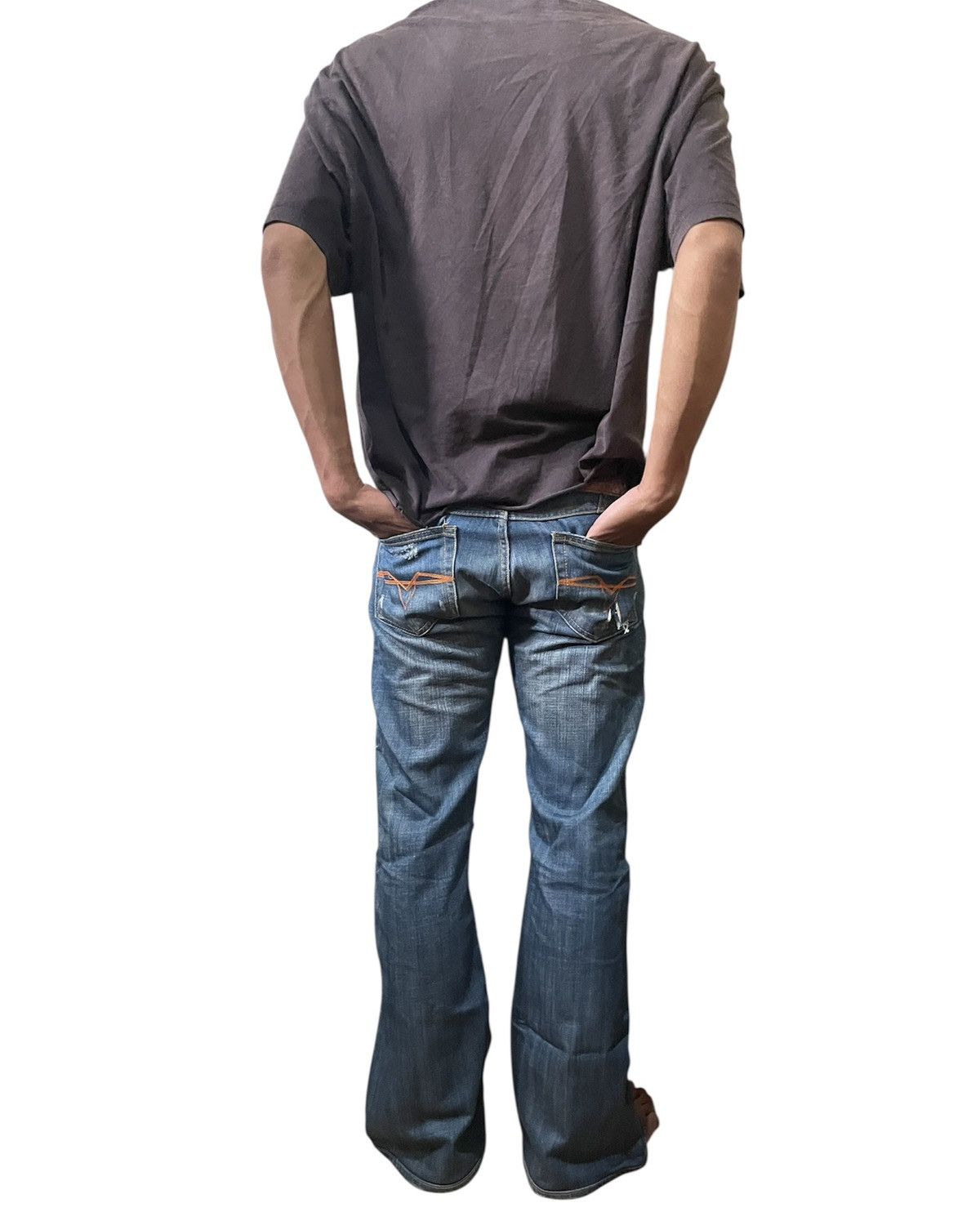 Isamu Katayama Backlash Low rise Discover Blue Denim Pants Size US 29 - 6 Thumbnail