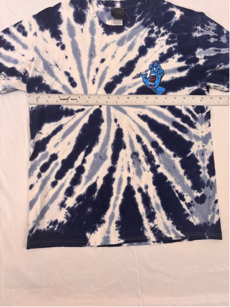 Santa Cruz Skateboards Men's Santa Cruz Tie Dye T-shirt Size M Blue Size US M / EU 48-50 / 2 - 3 Thumbnail
