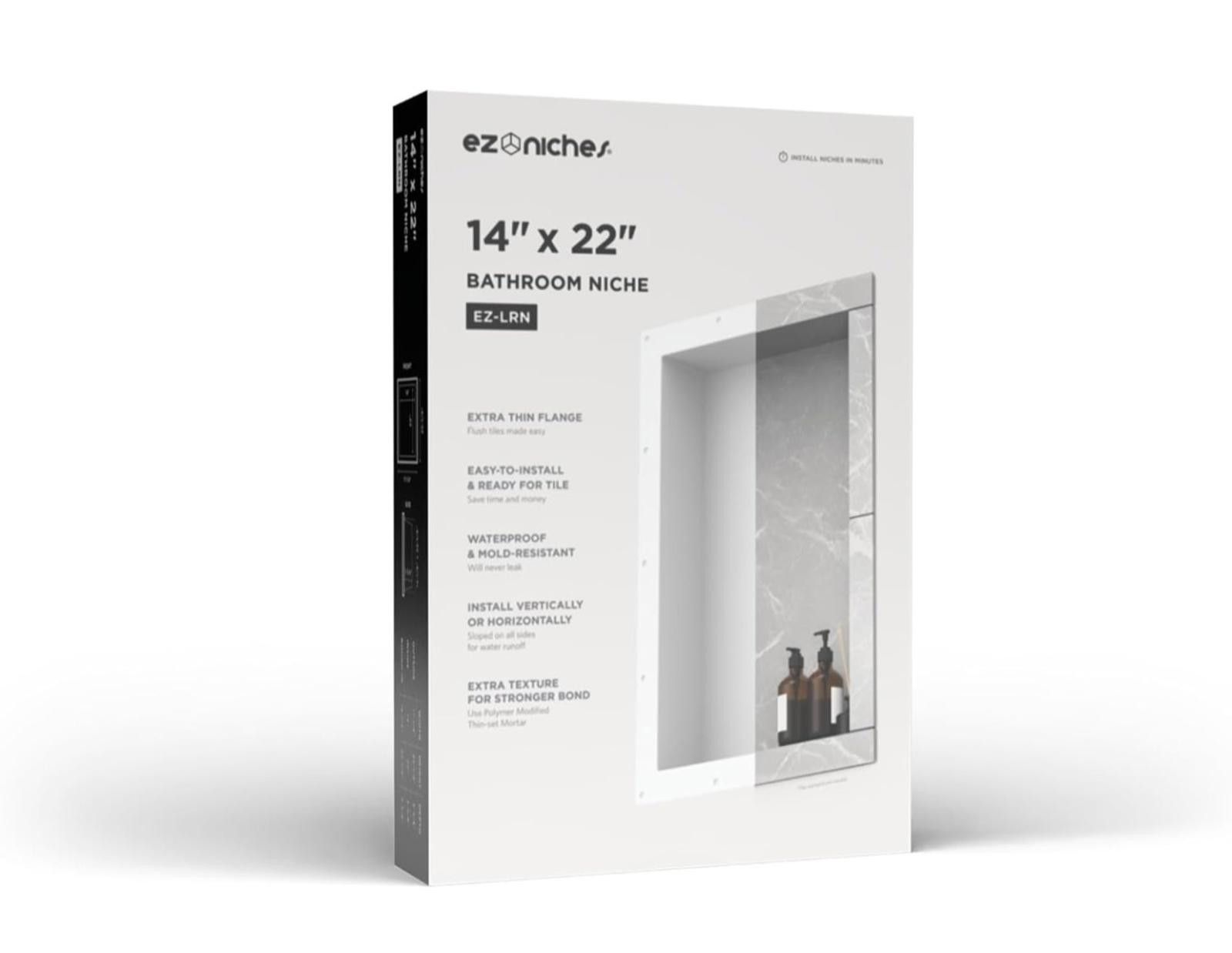 Niche Recessed Bathroom Shower Shampoo Shelf Size ONE SIZE - 1 Thumbnail