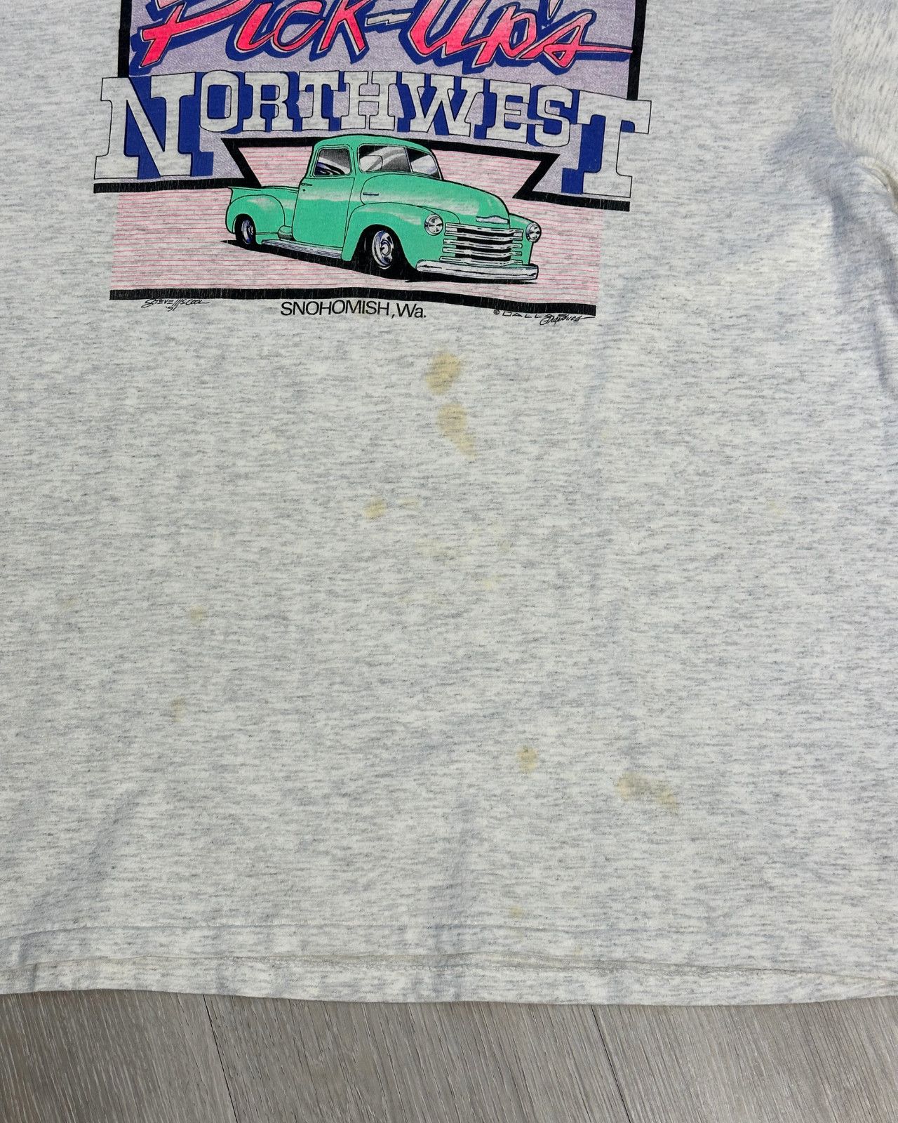 Chevrolet × Vintage Vintage 1991 Pick-Ups Northwest Truck Parts T-Shirt - XL Size US XL / EU 56 / 4 - 7 Thumbnail