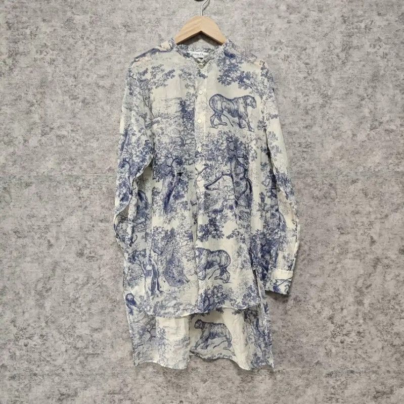 Dior Dior Blue Cotton Women's Shirt 0089 Size L / US 10 / IT 46 - 1 Thumbnail