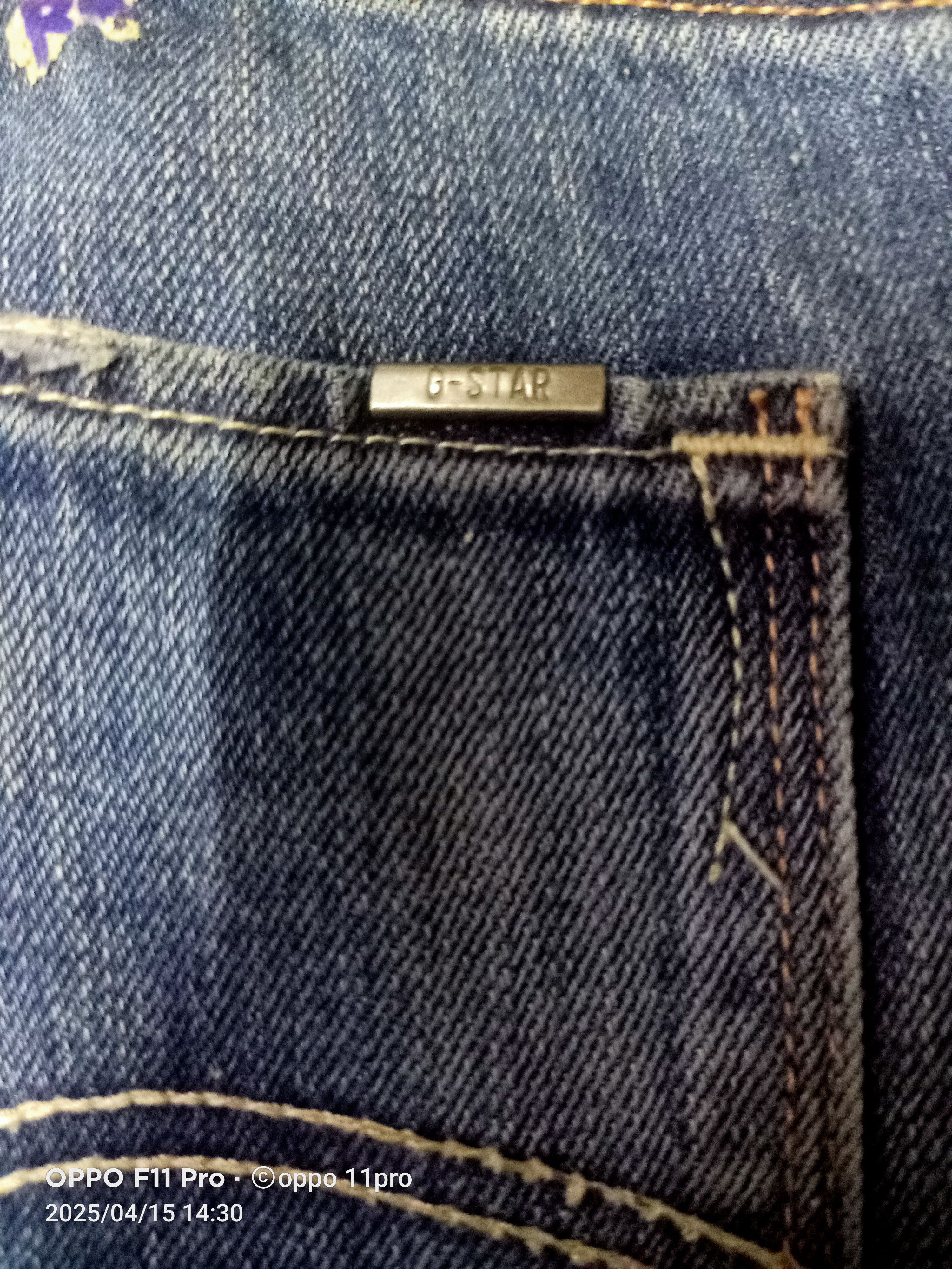 G-Star × Vintage Gstar Slim Fit Straight Curve Denim Distressdenim Size US 31 - 18 Thumbnail