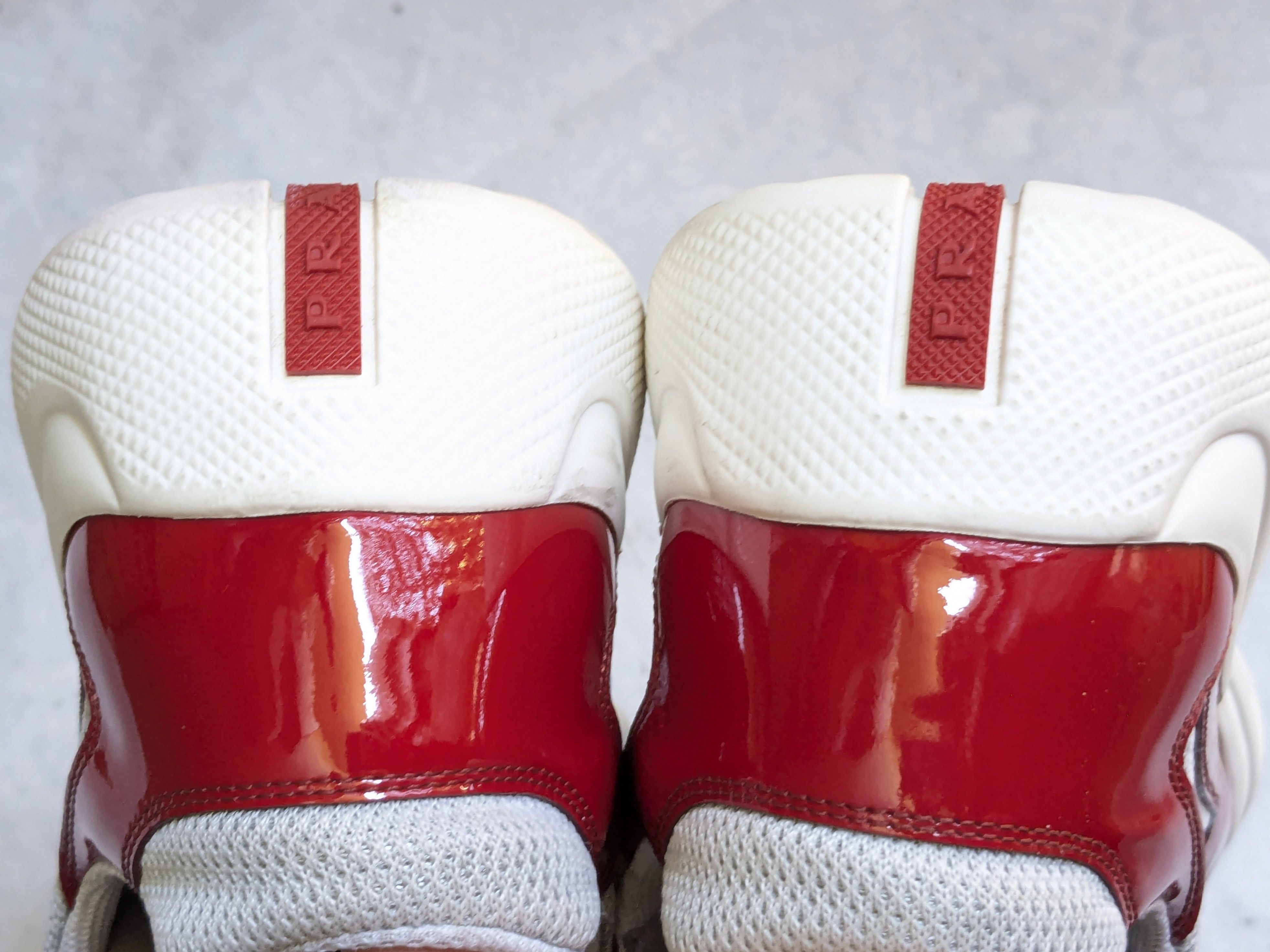 Prada Prada America's Cup Sneakers Red Patent Leather 11.5 Low Size US 11.5 / EU 44-45 - 13 Thumbnail