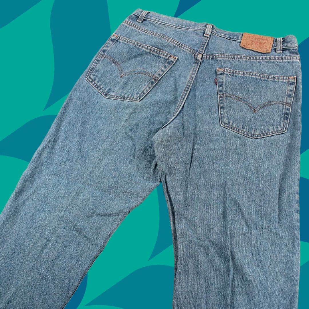 Levi's vtg LEVI'S 550 denim jeans 38x30 relaxed fit stonewash y2k made usa tag Size US 38 / EU 54 - 1 Thumbnail