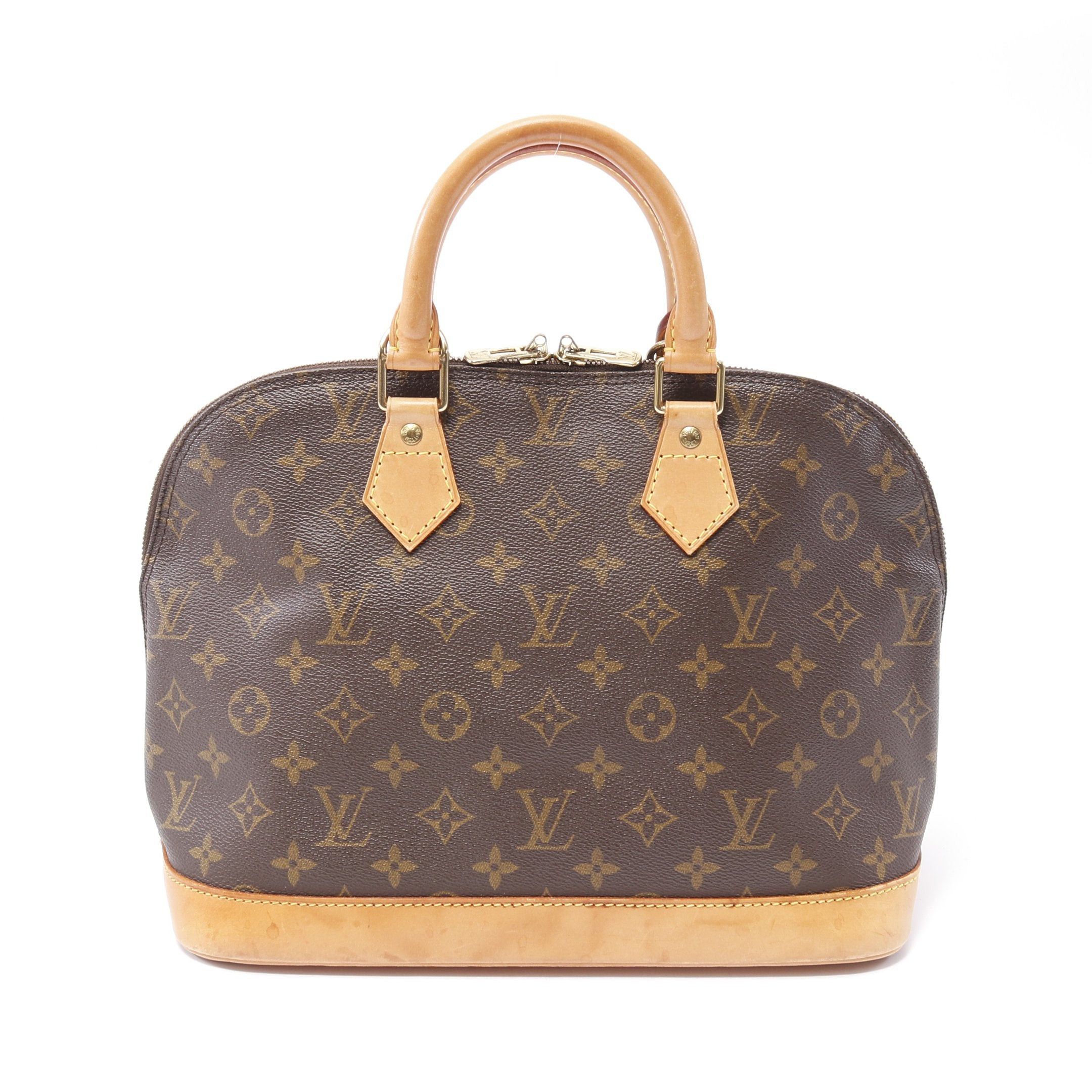 Louis Vuitton Louis Vuitton Alma Pm Monogram Handbag Leather Brown Size ONE SIZE - 1 Thumbnail