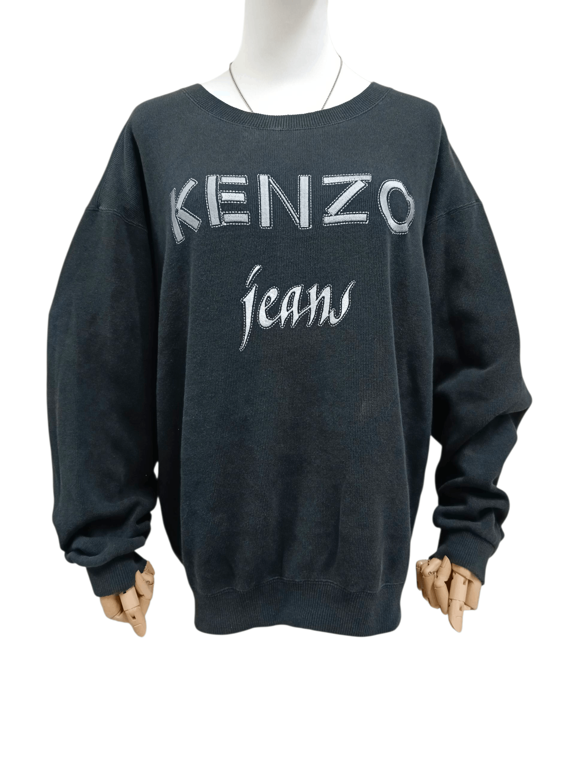 Kenzo DiSTRESSED KENZO JEAN SPELLOUT SWEAT Size US M / EU 48-50 / 2 - 1 Thumbnail