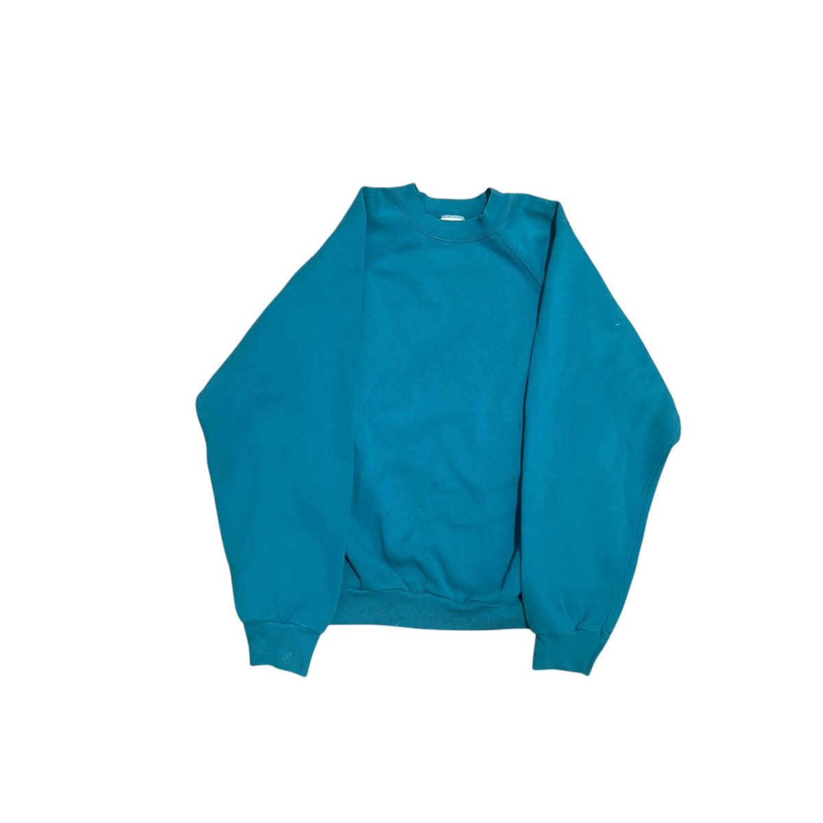 Tultex × Vintage Vintage Men Tultex Boxy Fit Teal Blank Sweatshirt Sz L Size US L / EU 52-54 / 3 - 1 Thumbnail