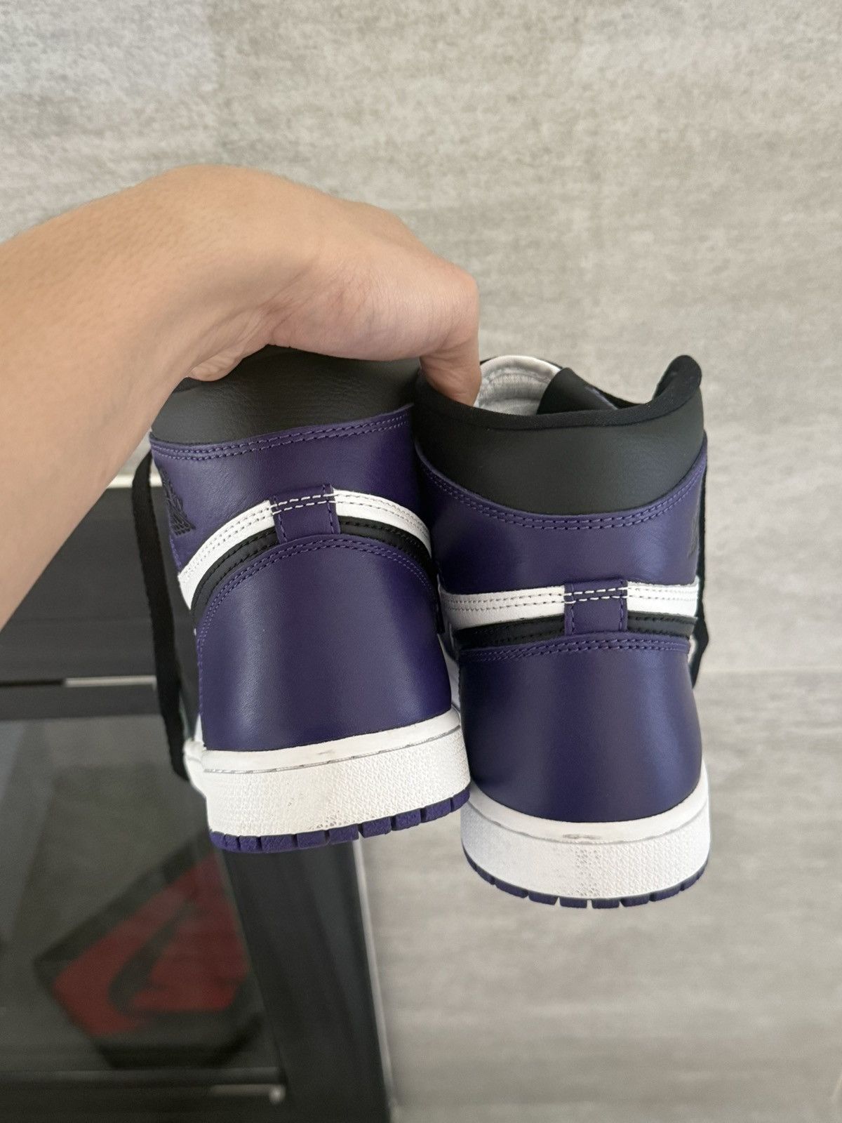 Jordan Brand Air Jordan 1 Court Purple Retro High OG Size US 7.5 / EU 40-41 - 3 Thumbnail