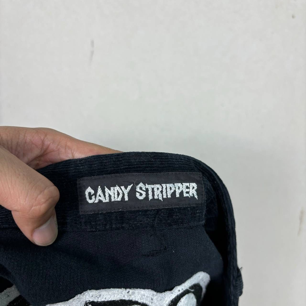 Japanese Brand Candy Stripper Y2K Punk Skull Mini Skirt Harajuku Japan Size 29" - 4 Thumbnail