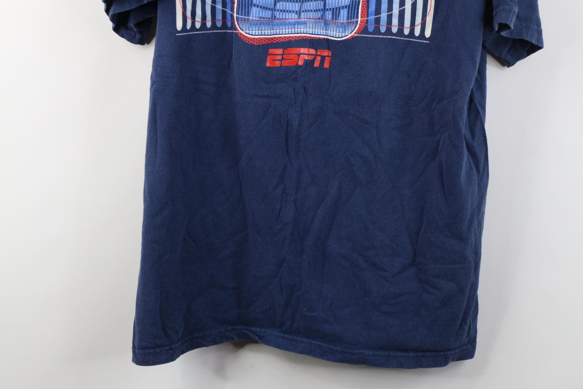Vintage Vintage 90s Y2K ESPN Worldwide Leader In Sports T-Shirt Blue Size US L / EU 52-54 / 3 - 3 Thumbnail