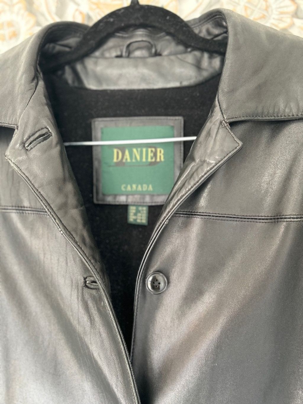 Danier vintage Danier Black Leather Jacket Size Large Size US L / EU 52-54 / 3 - 2 Thumbnail