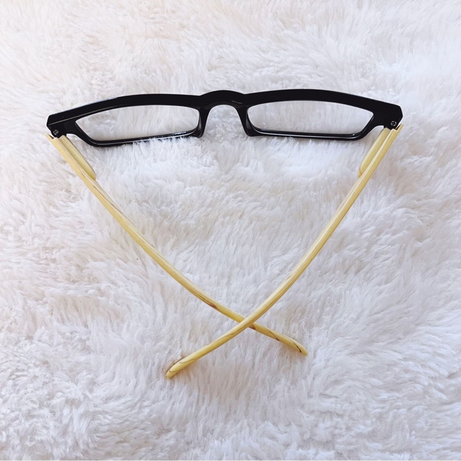 Other Rory Black & Light Wood Rectangular Reader Glasses Size ONE SIZE - 10 Thumbnail