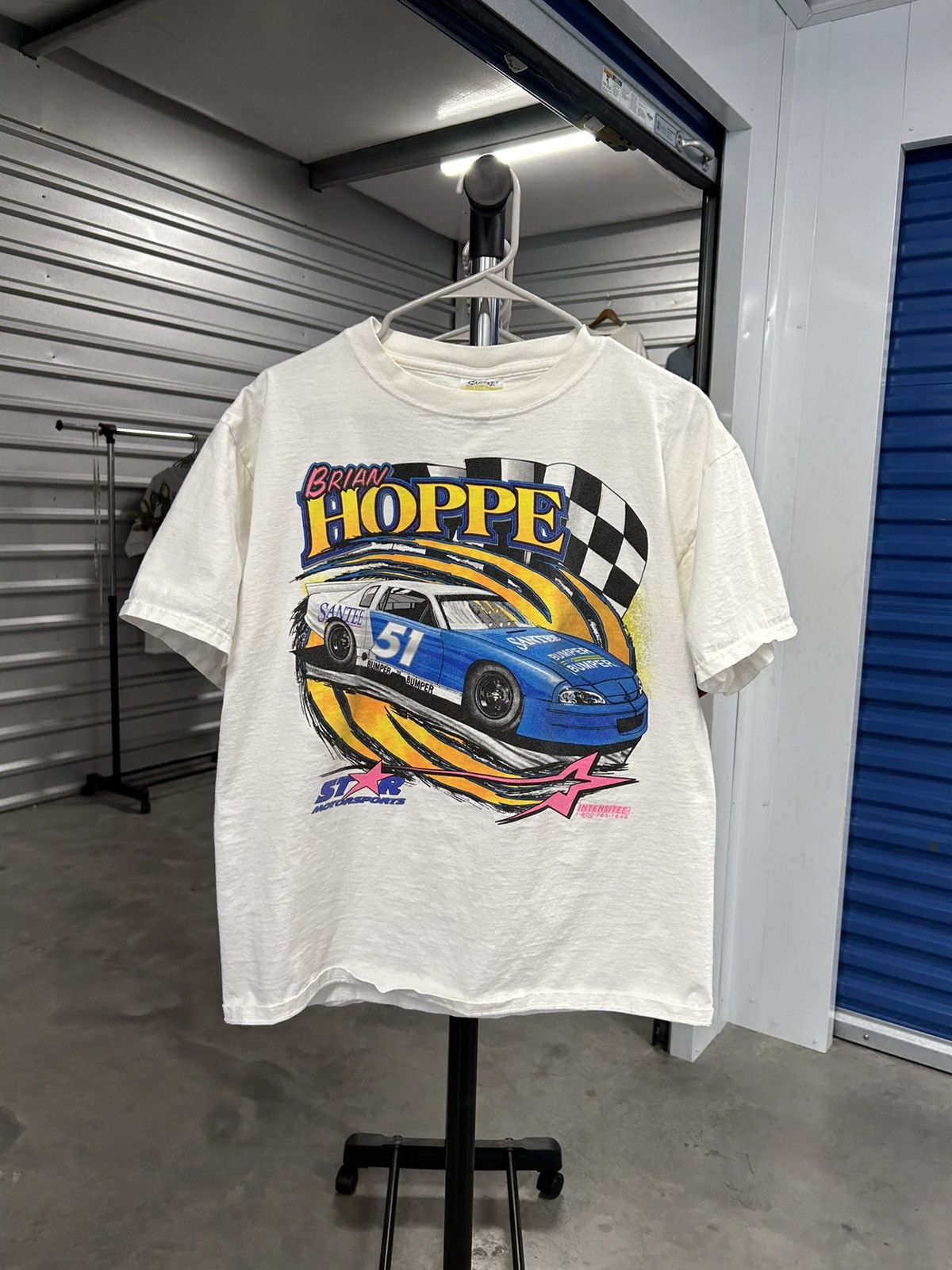 Vintage Vintage 90’s Brian Hoppe NASCAR Race Car tshirt | Grailed