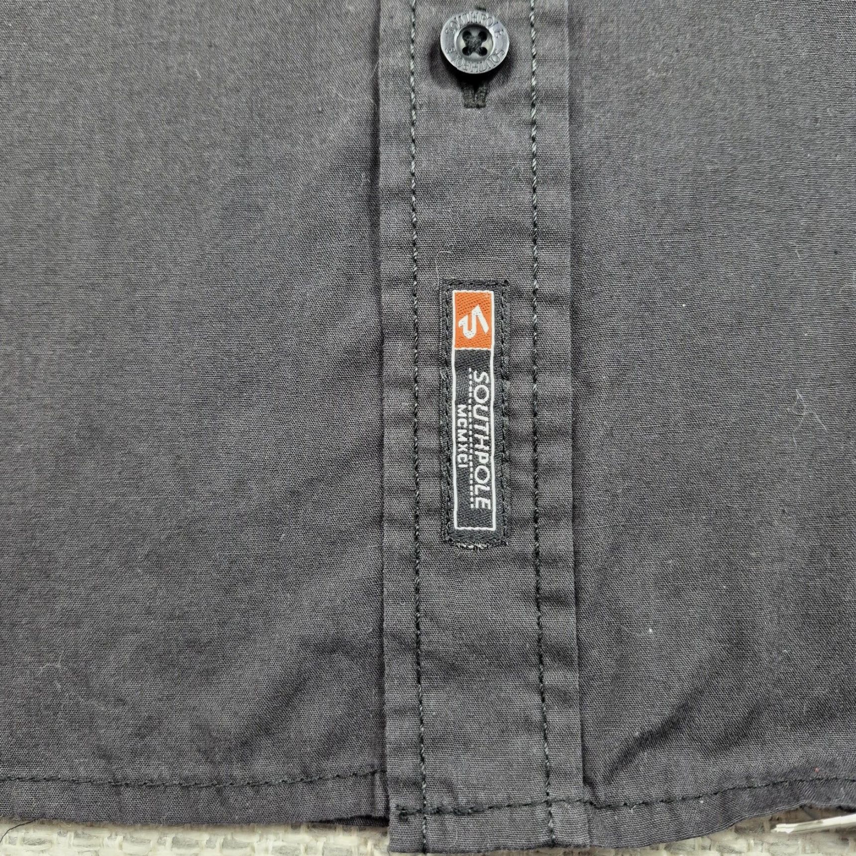 Southpole Y2K Southpole Button Up Shirt Mens XL Solid Short Sleeve Workwear Casual Size US XL / EU 56 / 4 - 6 Thumbnail