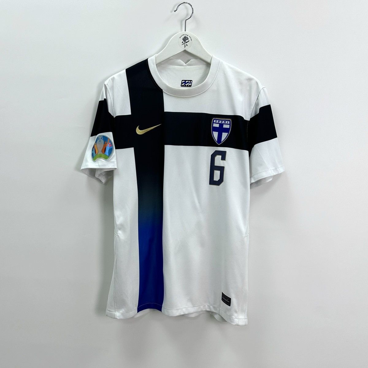 image of Hype x Soccer Jersey Finland Suomi Jersey Kamara Soccer Football Uefa 2020 Y2K OG in White (Size Me