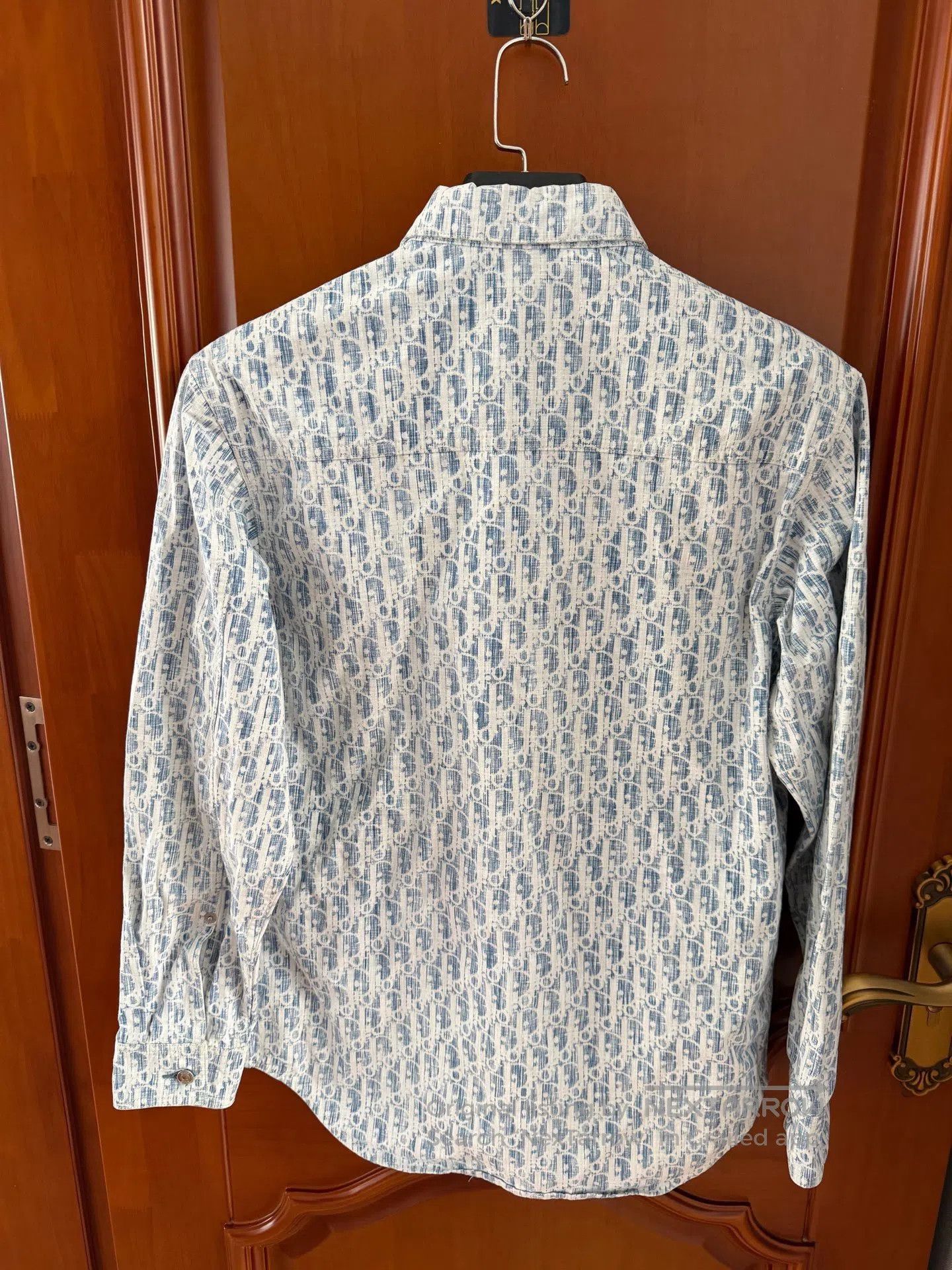 Dior Dior size 38 Blue and White Monogrammed Full Print Denim S Size S / US 4 / IT 40 - 2 Thumbnail