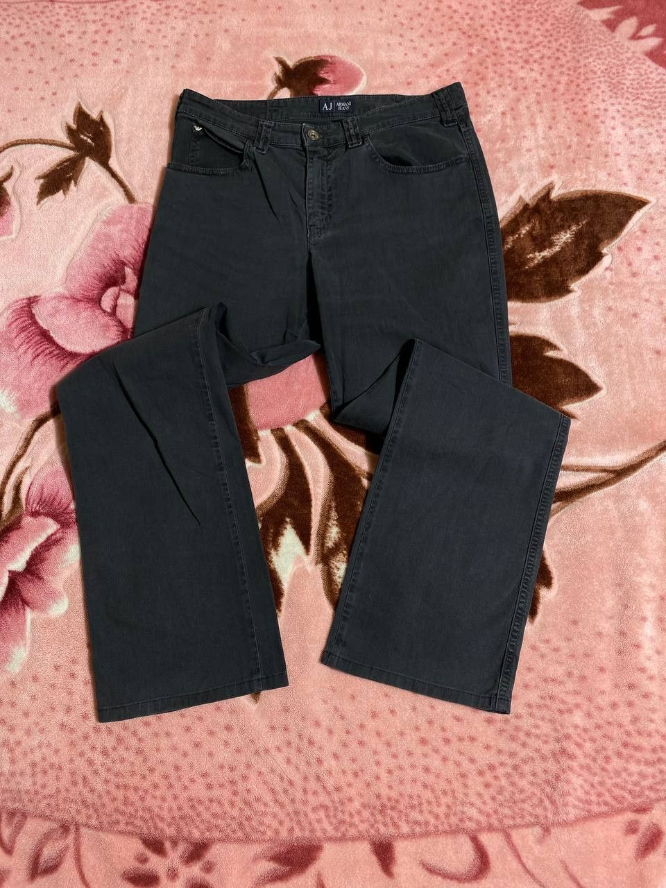 Armani × Vintage Vintage Armani Pocket Logo Baggy Jeans Y2K 32 Size US 30 / EU 46 - 7 Thumbnail