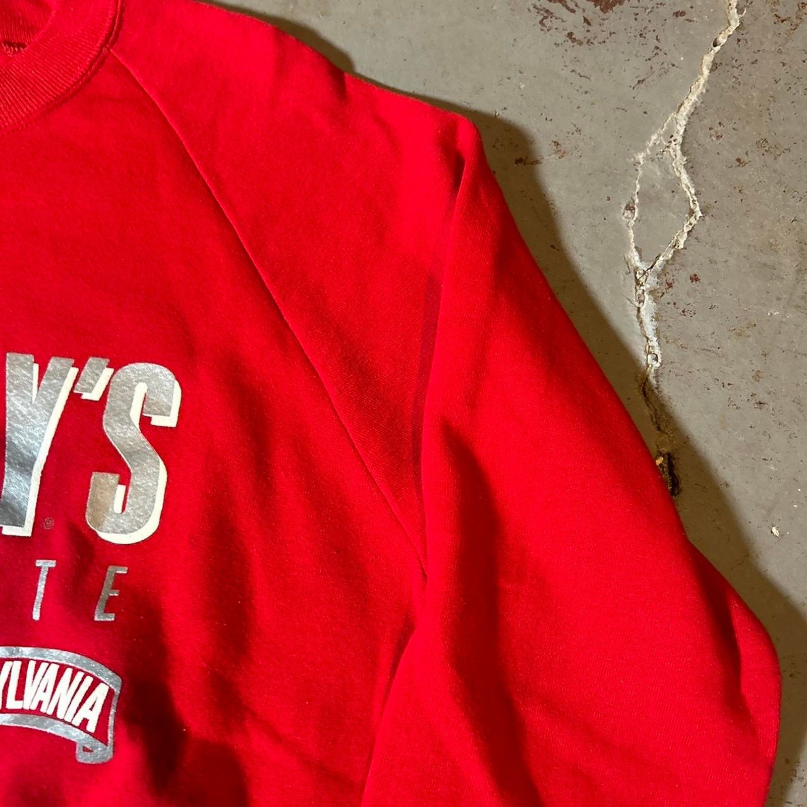 Jerzees 90s red hershey chocolate crack Size US XL / EU 56 / 4 - 5 Thumbnail
