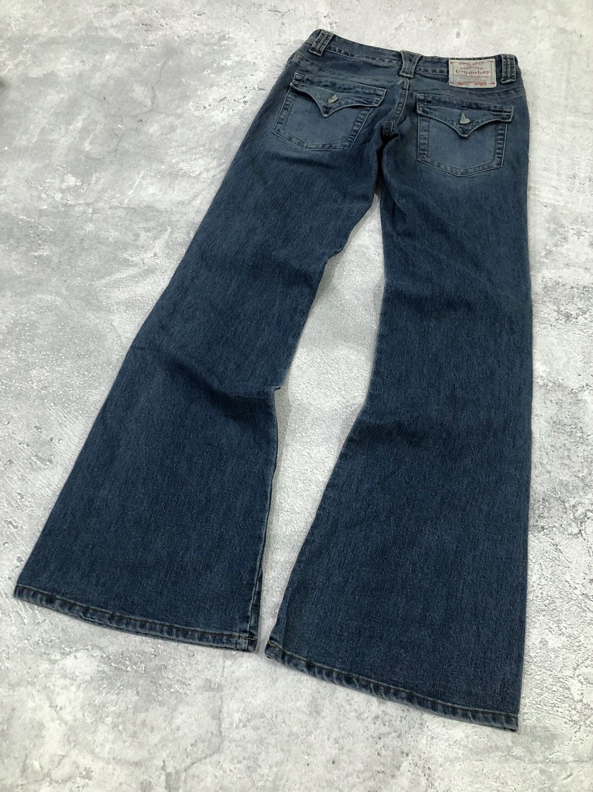 If Six Was Nine 2000s UnionBay Faded Flared Pants Size US 28 / EU 44 - 7 Thumbnail