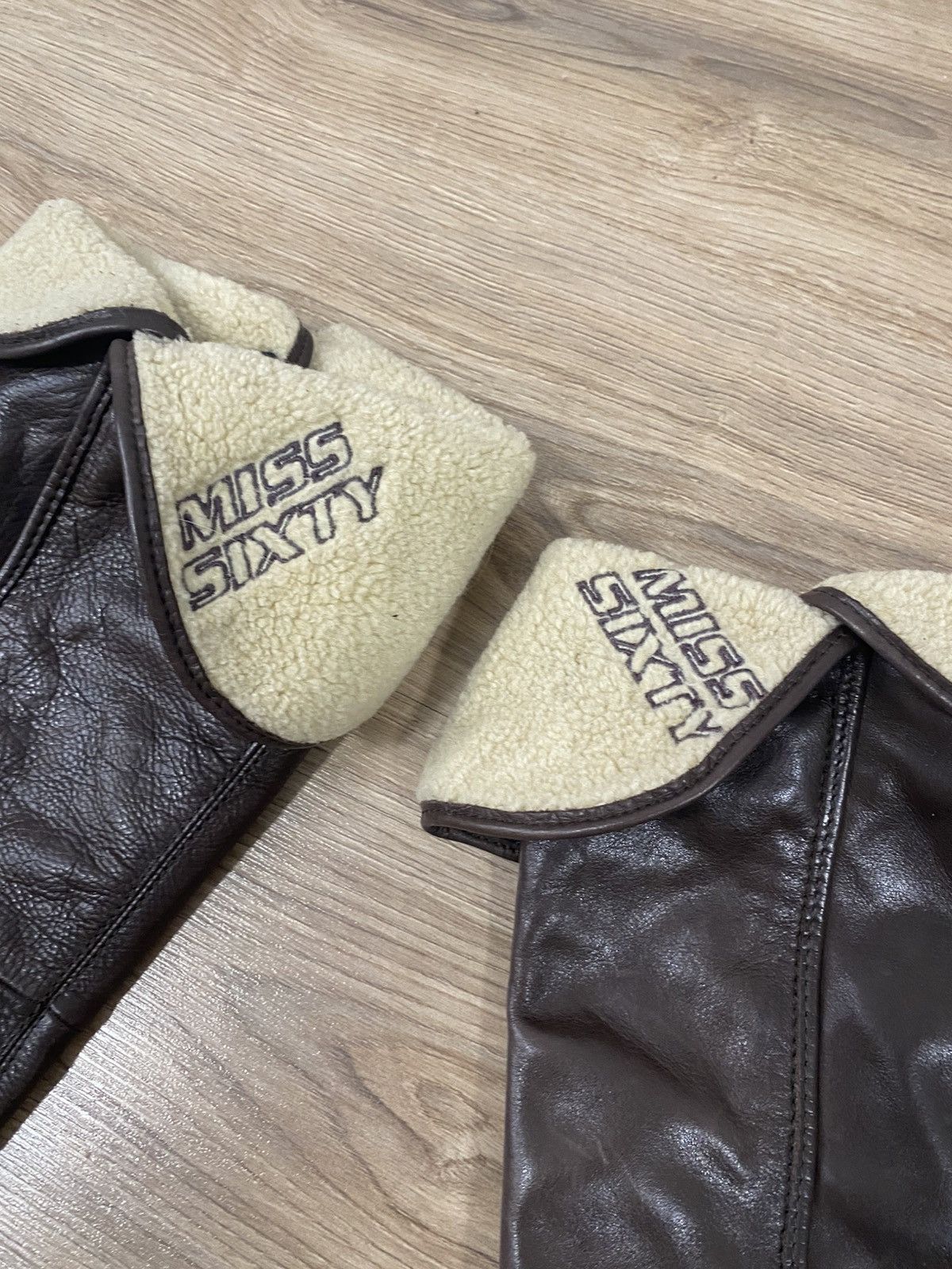 Miss Sixty Rare Y2K Miss Sixty Brown Leather Heels High Boots Size: 38 Size US 8 / IT 38 - 4 Thumbnail
