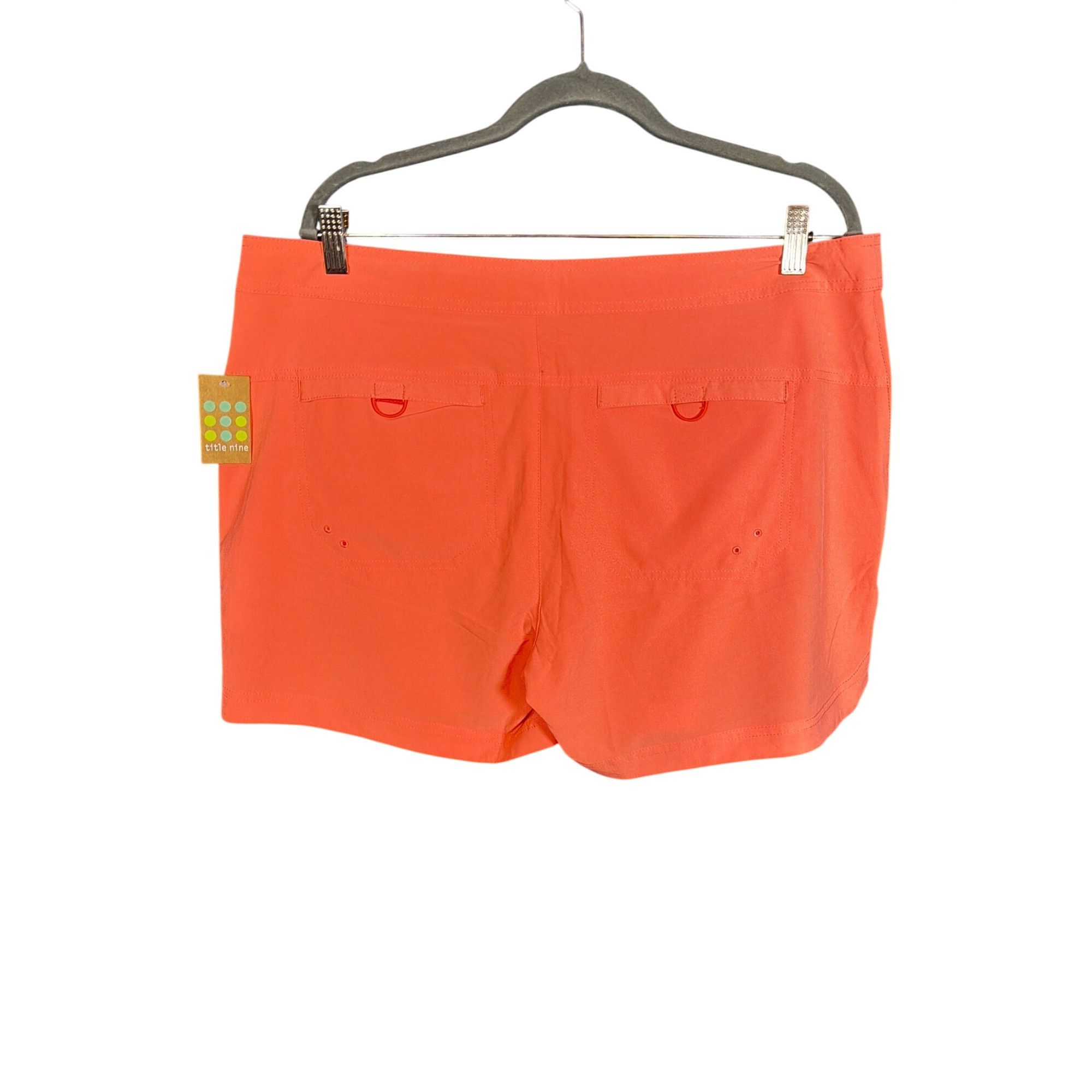 Other NWT Title Nine Rogue 5" Shorts Women's 14 Orange Peach UPF 5 Size 36" / US 14 / IT 50 - 4 Thumbnail