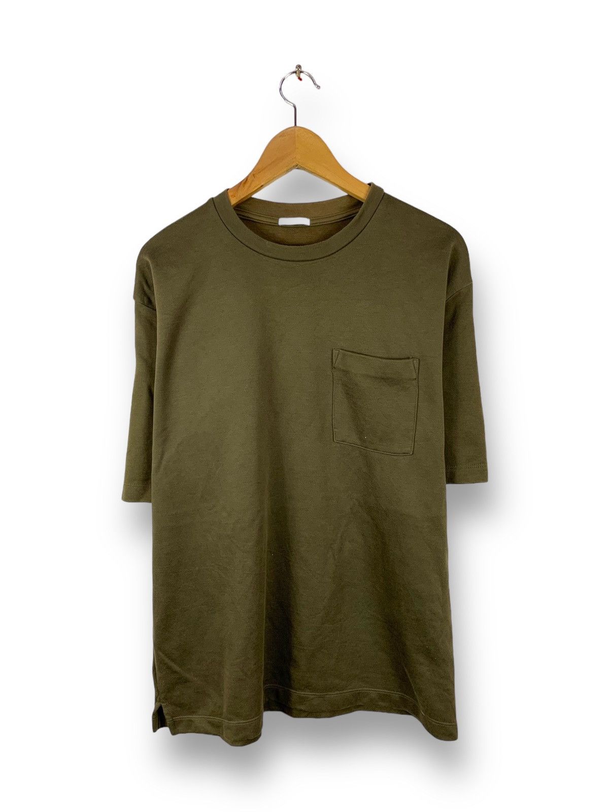 GU Steals! GU Japanese Brand Oversize Plain Pocket Tee Size US L / EU 52-54 / 3 - 1 Thumbnail