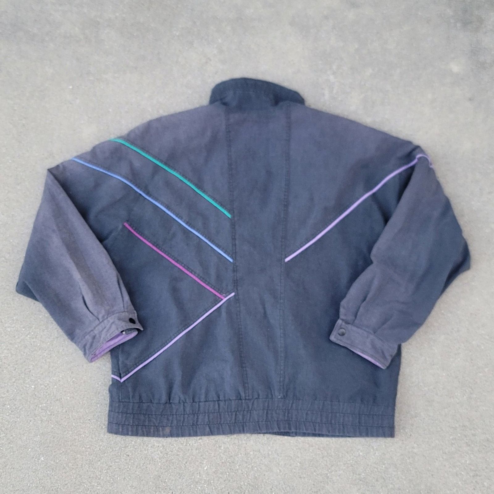 The Unbranded Brand Vtg 1980s Misty Valley Retro Bomber Jacket Size M / US 6-8 / IT 42-44 - 3 Thumbnail