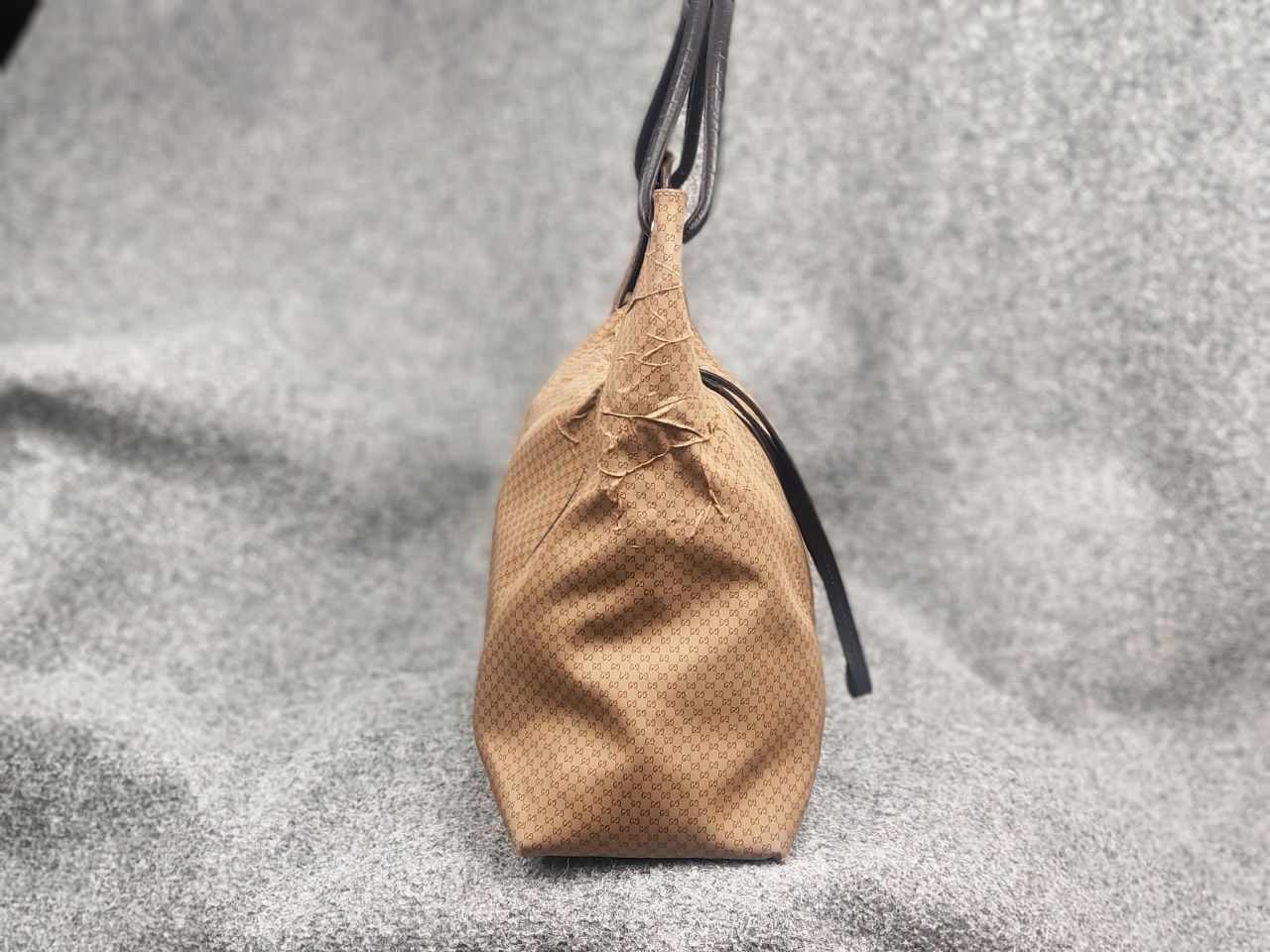 Gucci Gucci Vintage Monogram GG Zip Nylon hobo shoulder Bag defect Size ONE SIZE - 10 Thumbnail