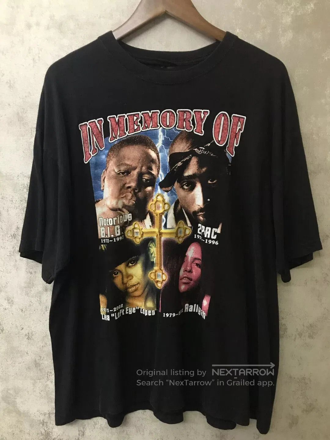 Vintage Vintage Tupac Biggie Rap Short Sleeve. Size US M / EU 48-50 / 2 - 1 Thumbnail