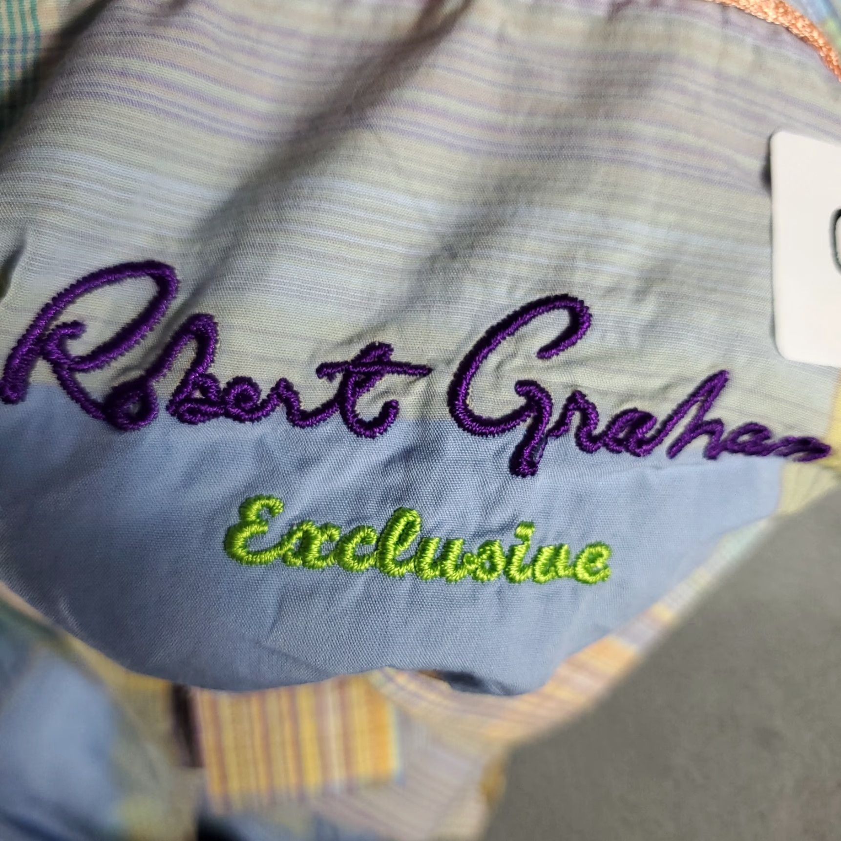 Robert Graham Robert Graham Shirt Blue Plaid Button-Up Long Sleeve Mens Small Classic Size US S / EU 44-46 / 1 - 7 Thumbnail