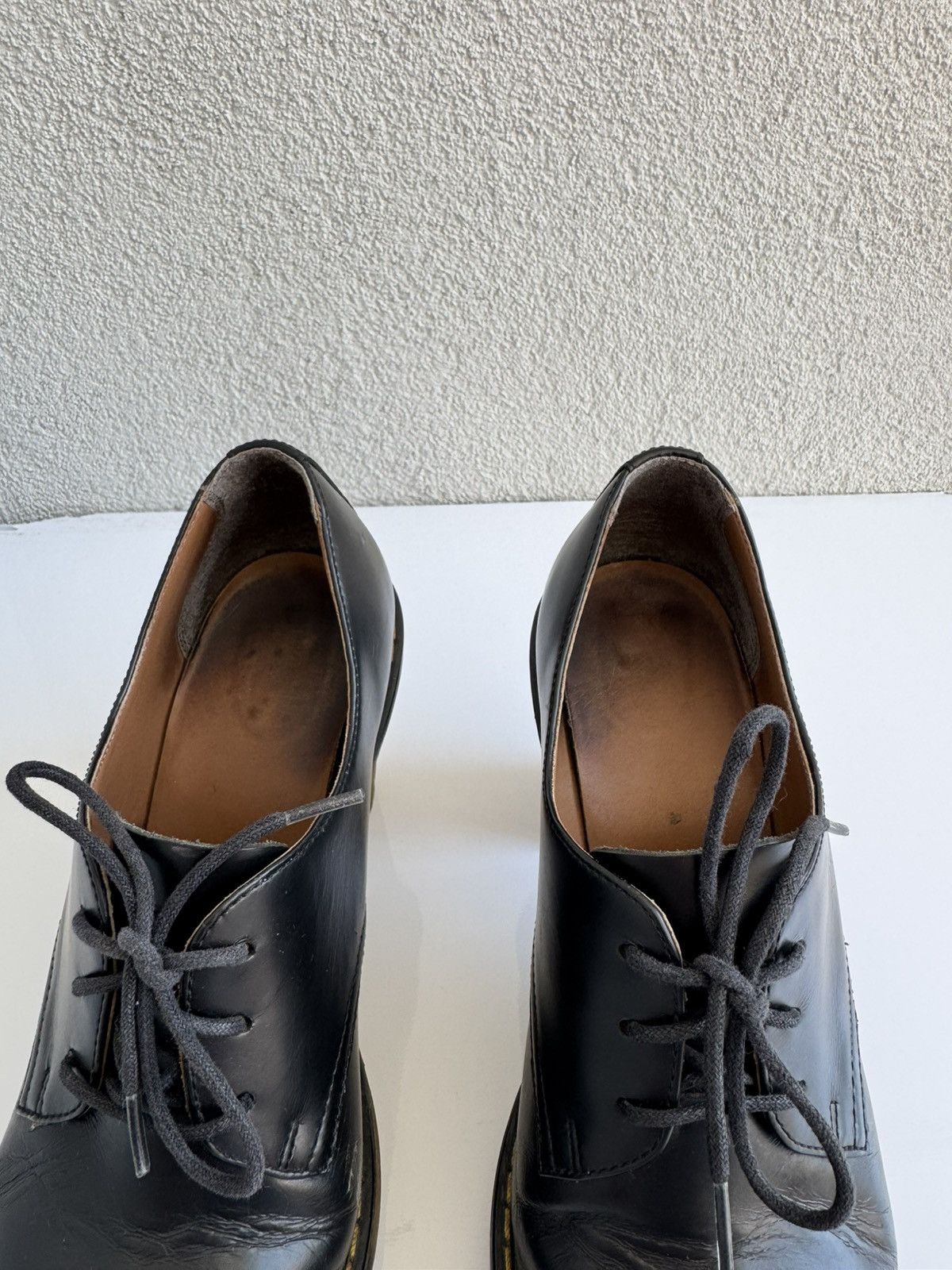 Dr. Martens Dr. Martens Women’s Black Leather Heeled Oxford Shoes Size US 6 / IT 36 - 3 Thumbnail